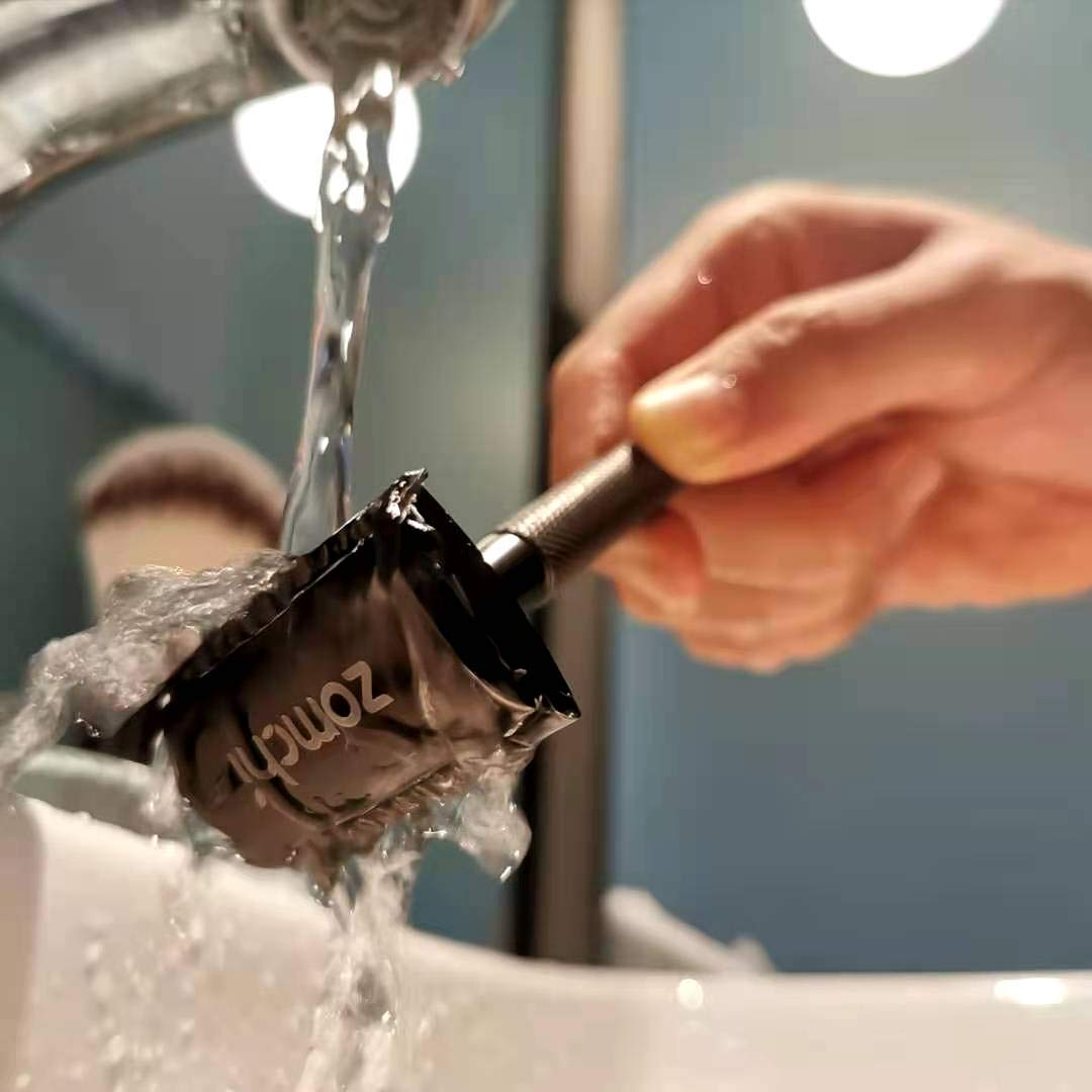 Rasierhobel Herren und Damen, Rasierhobel Metall, Zero Waste Safety Razor, Rasierhobel Geschlossener Kamm, Naßrasierer Herren und Damen, Bodyrasierer für Männer und Frauen, Metall Rasierer Plastikfrei