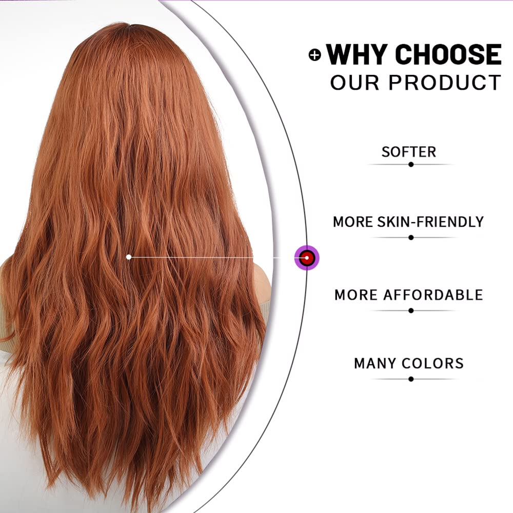 Lange Lockige Ombre Braun zu Blond Perücken für Frauen Synthetisches Haar Hitzebeständig Ombre Perücke für Tägliche Party Cosplay Verwendung
