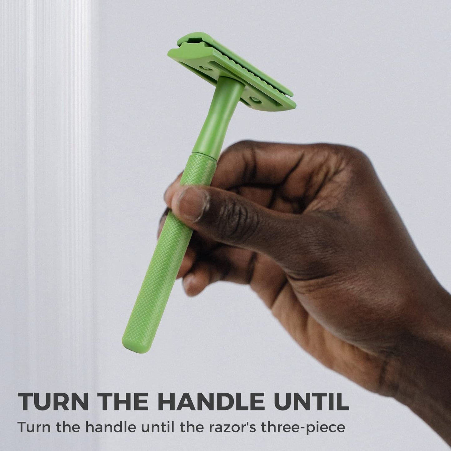 Rasierhobel Herren und Damen, Rasierhobel Metall, Zero Waste Safety Razor, Rasierhobel Geschlossener Kamm, Naßrasierer Herren und Damen, Bodyrasierer für Männer und Frauen, Metall Rasierer Plastikfrei