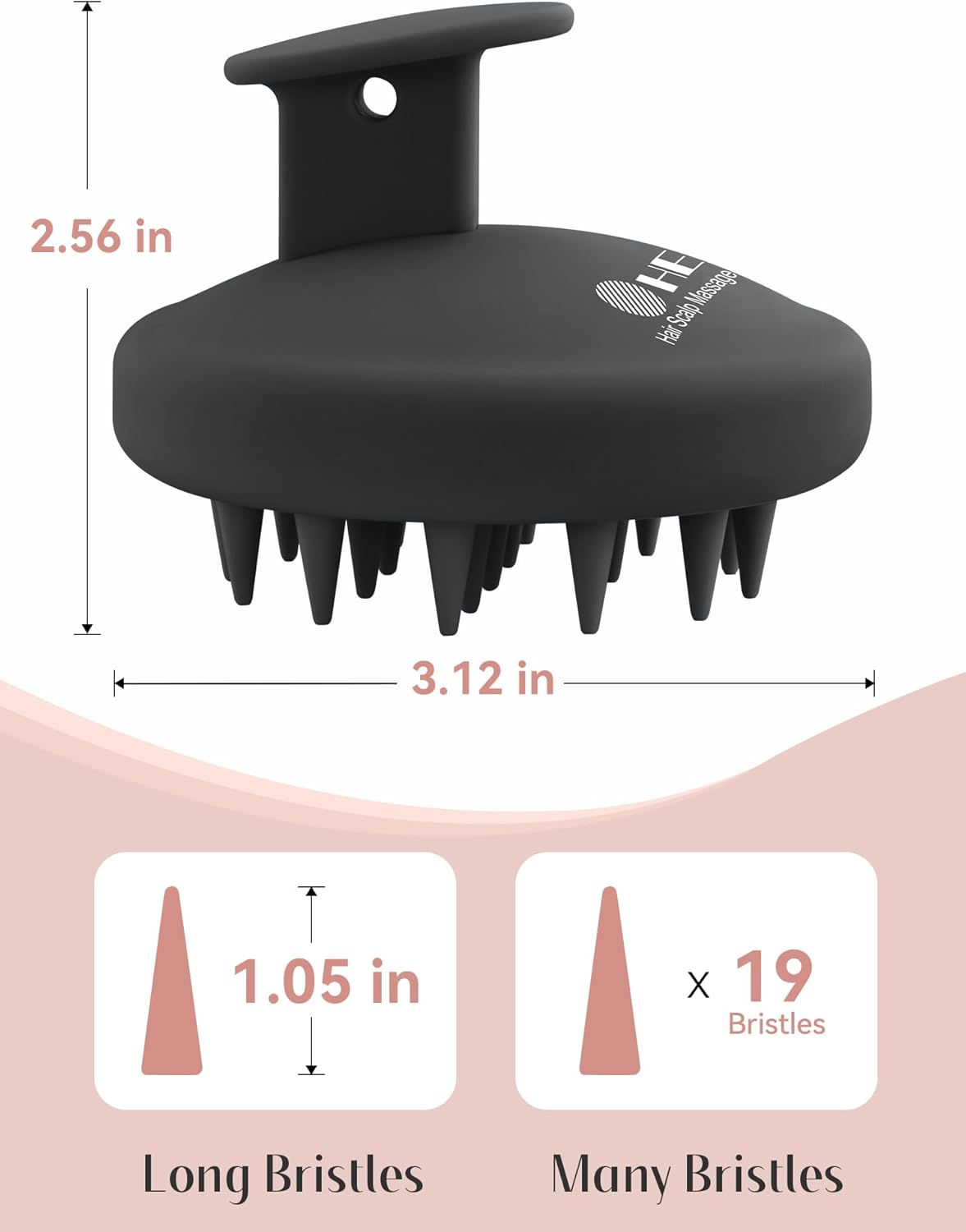 Kopfhaut Massagebürste, Kopfmassage Bürste mit weichen Silikonborstn, Haarmassagebürsten für die Haarpflege Entspannen Sie die Kopfhaut, Haarmassage für Männer, Frauen, Kinder, Himmelblau