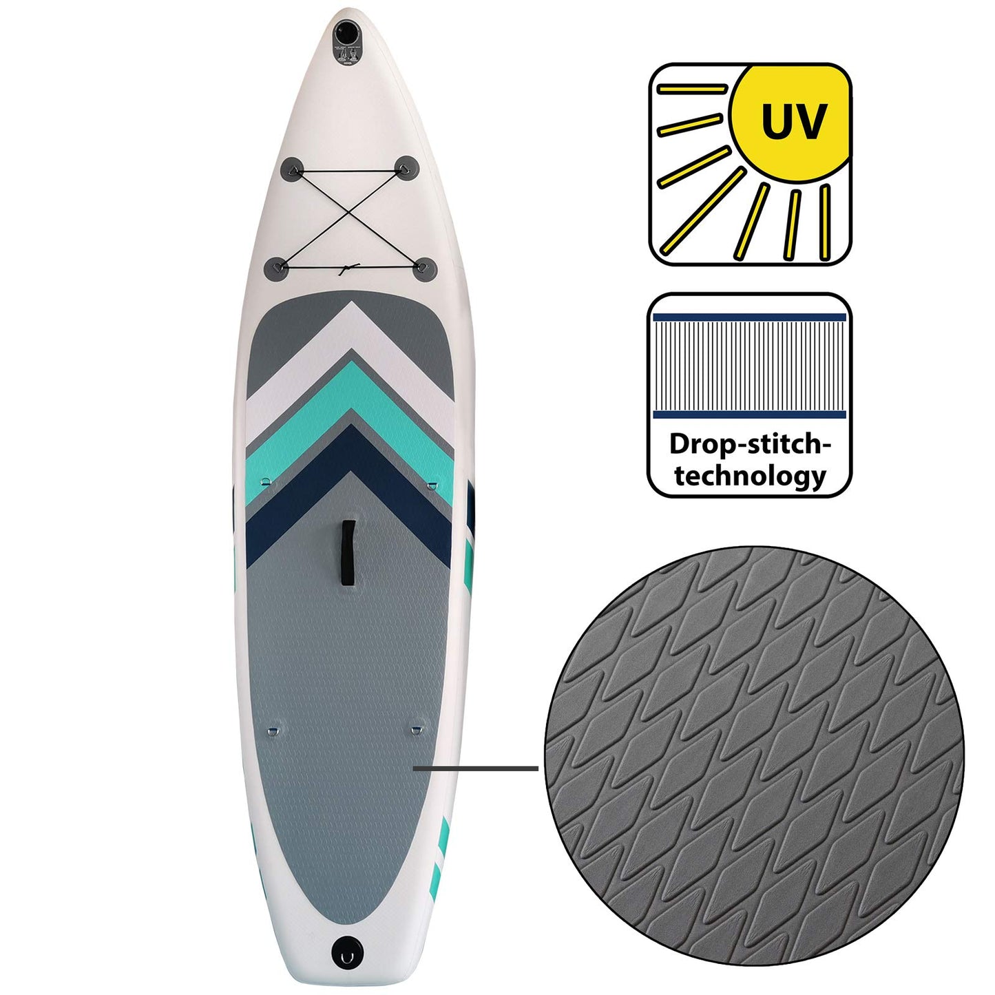 Stand Up Paddle Set SUP 305 x 76 x 15 cm Belastbar bis 150 kg