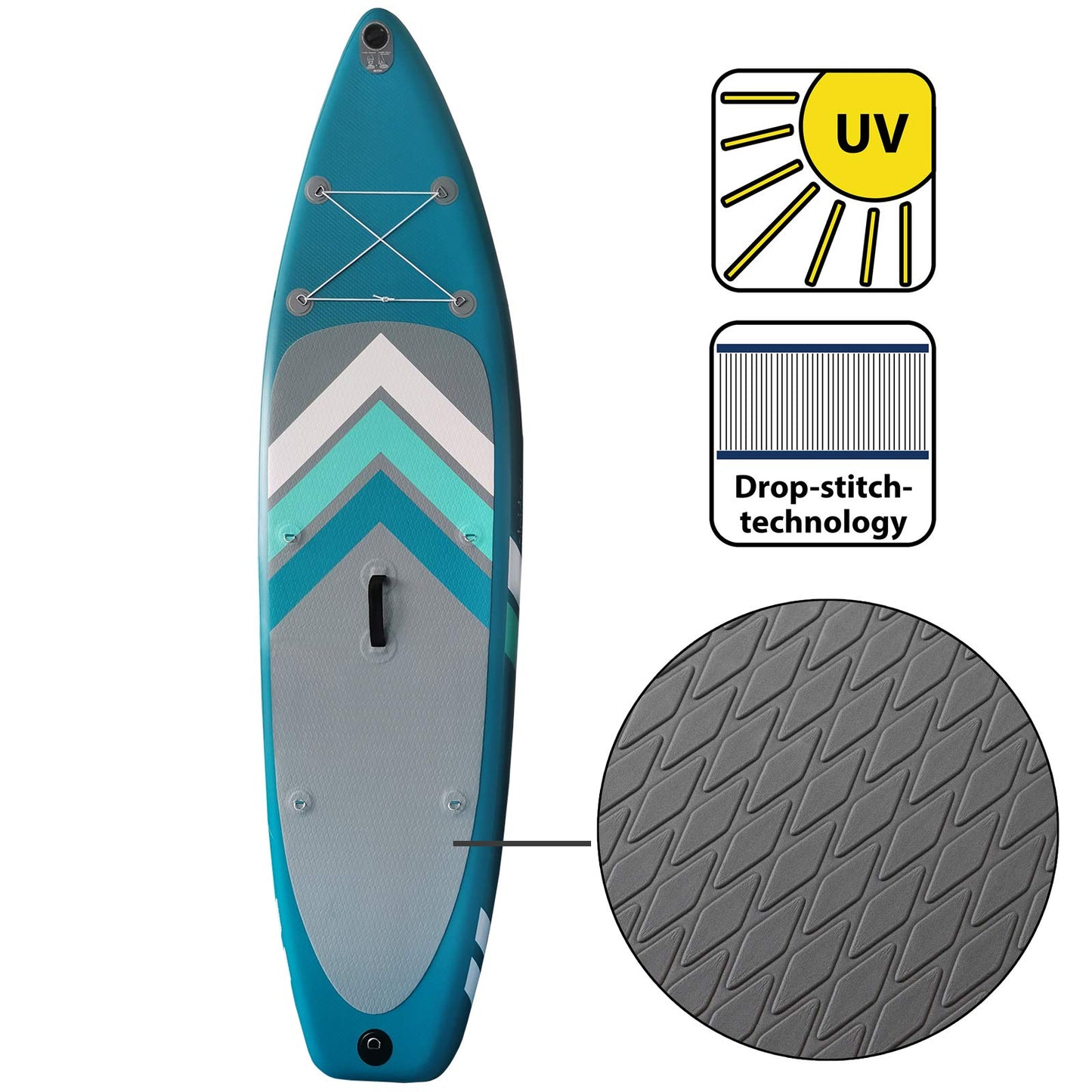 Stand Up Paddle Set SUP 305 x 76 x 15 cm Belastbar bis 150 kg