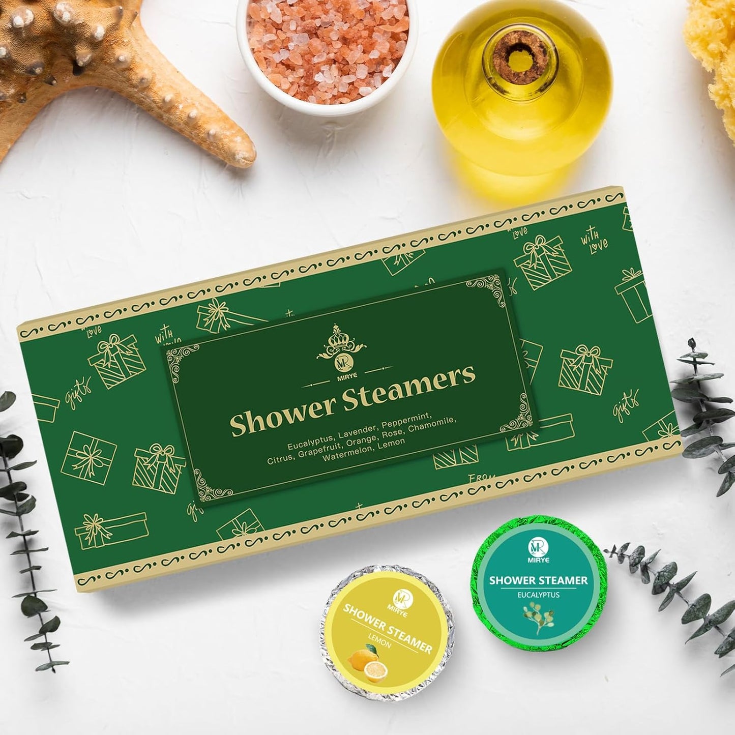 Shower Steamers, 10 Pack Shower Bombs Aromatherapy with Natural Essential Oils, Personal Care and Relaxation Birthday Gifts for Women and Men, Gifts Set