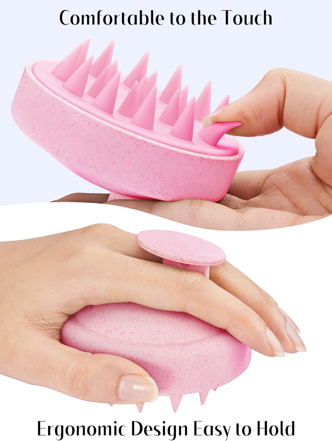 Kopfhaut Massagebürste, Kopfmassage Bürste mit weichen Silikonborstn, Haarmassagebürsten für die Haarpflege Entspannen Sie die Kopfhaut, Haarmassage für Männer, Frauen, Kinder, Himmelblau