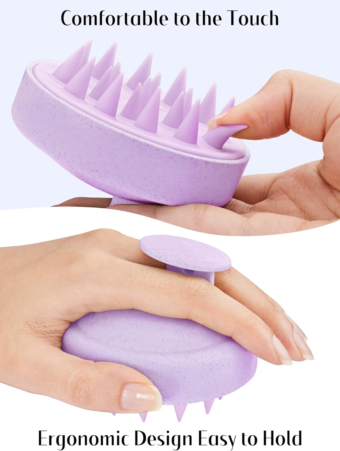 Kopfhaut Massagebürste, Kopfmassage Bürste mit weichen Silikonborstn, Haarmassagebürsten für die Haarpflege Entspannen Sie die Kopfhaut, Haarmassage für Männer, Frauen, Kinder, Himmelblau