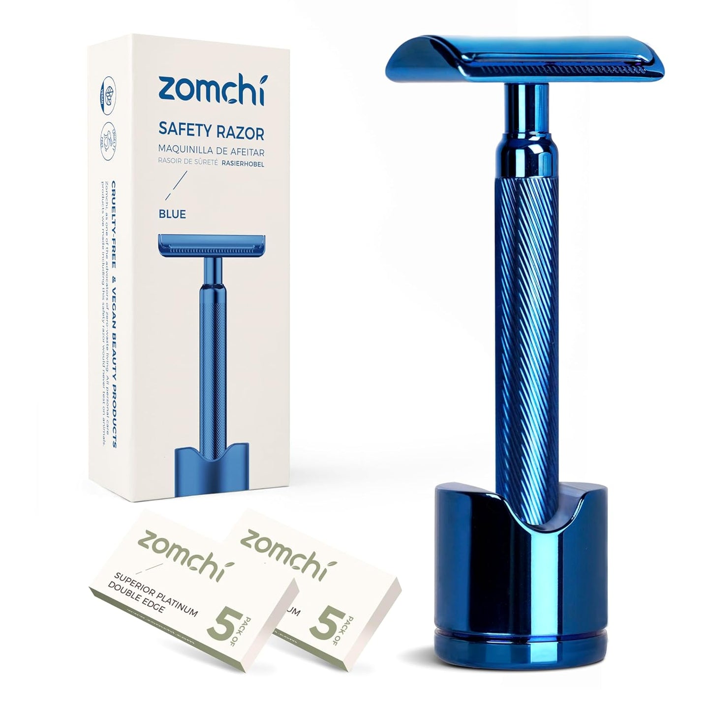Rasierhobel Herren und Damen, Rasierhobel Metall, Zero Waste Safety Razor, Rasierhobel Geschlossener Kamm, Naßrasierer Herren und Damen, Bodyrasierer für Männer und Frauen, Metall Rasierer Plastikfrei