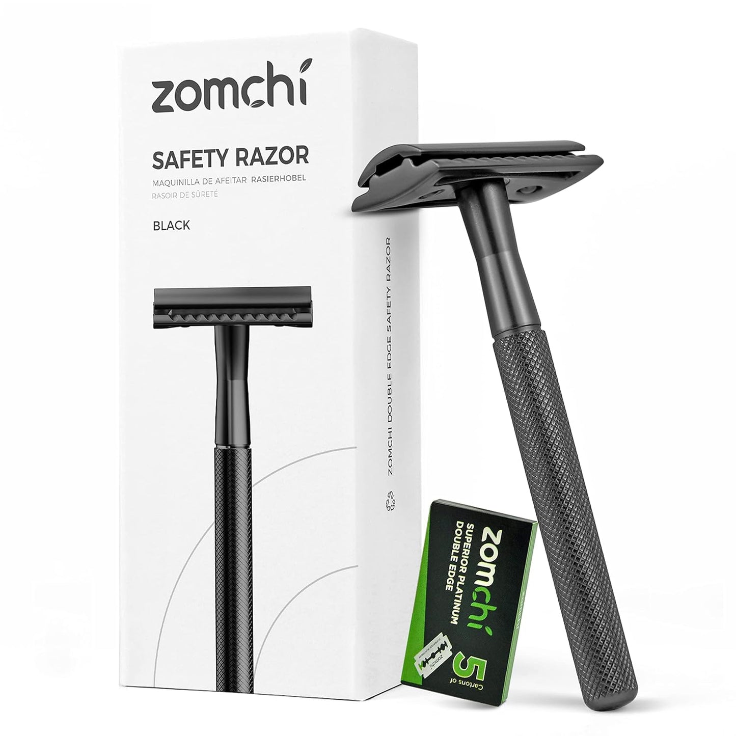 Rasierhobel Herren und Damen, Rasierhobel Metall, Zero Waste Safety Razor, Rasierhobel Geschlossener Kamm, Naßrasierer Herren und Damen, Bodyrasierer für Männer und Frauen, Metall Rasierer Plastikfrei
