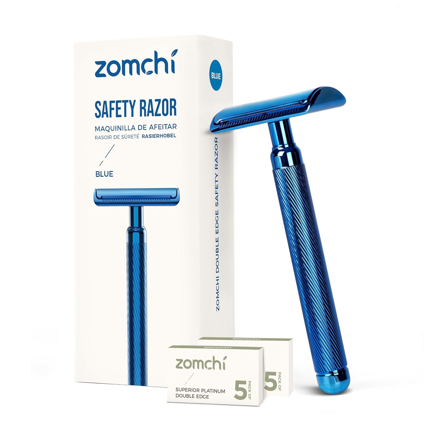Rasierhobel Herren und Damen, Rasierhobel Metall, Zero Waste Safety Razor, Rasierhobel Geschlossener Kamm, Naßrasierer Herren und Damen, Bodyrasierer für Männer und Frauen, Metall Rasierer Plastikfrei