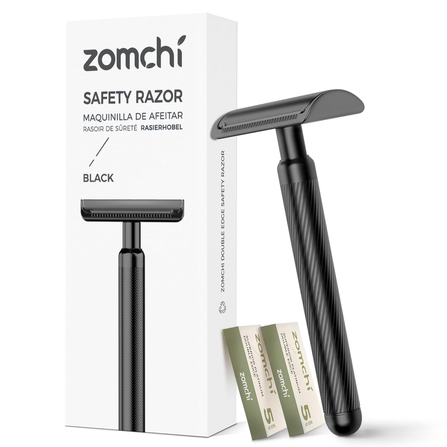 Rasierhobel Herren und Damen, Rasierhobel Metall, Zero Waste Safety Razor, Rasierhobel Geschlossener Kamm, Naßrasierer Herren und Damen, Bodyrasierer für Männer und Frauen, Metall Rasierer Plastikfrei