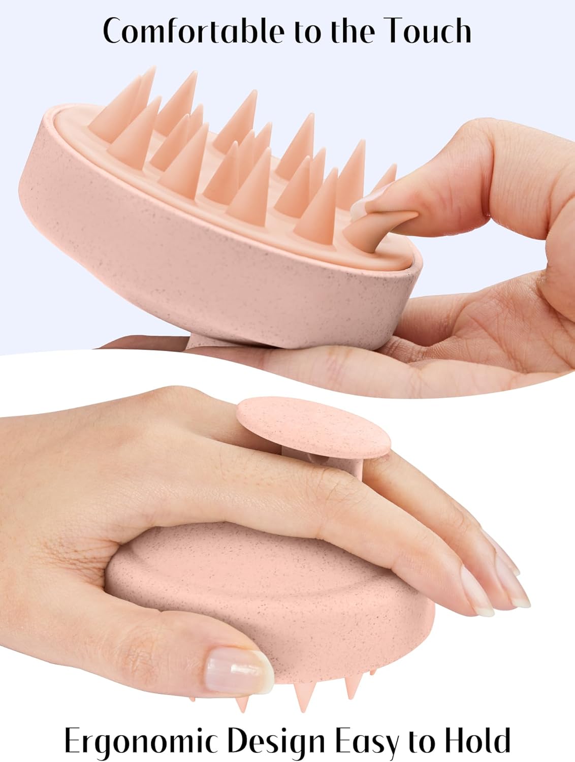 Kopfhaut Massagebürste, Kopfmassage Bürste mit weichen Silikonborstn, Haarmassagebürsten für die Haarpflege Entspannen Sie die Kopfhaut, Haarmassage für Männer, Frauen, Kinder, Himmelblau