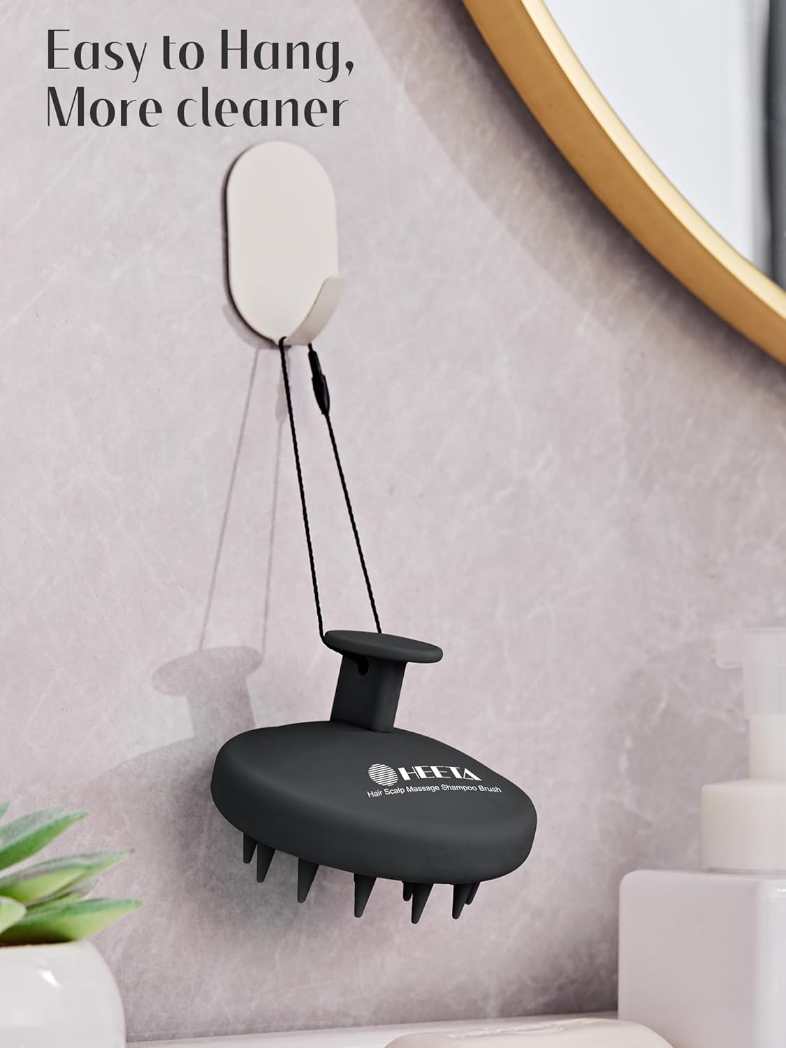 Kopfhaut Massagebürste, Kopfmassage Bürste mit weichen Silikonborstn, Haarmassagebürsten für die Haarpflege Entspannen Sie die Kopfhaut, Haarmassage für Männer, Frauen, Kinder, Himmelblau