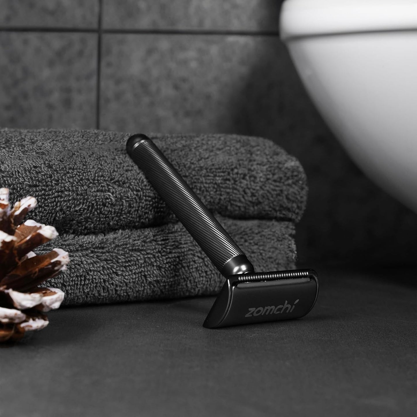 Rasierhobel Herren und Damen, Rasierhobel Metall, Zero Waste Safety Razor, Rasierhobel Geschlossener Kamm, Naßrasierer Herren und Damen, Bodyrasierer für Männer und Frauen, Metall Rasierer Plastikfrei