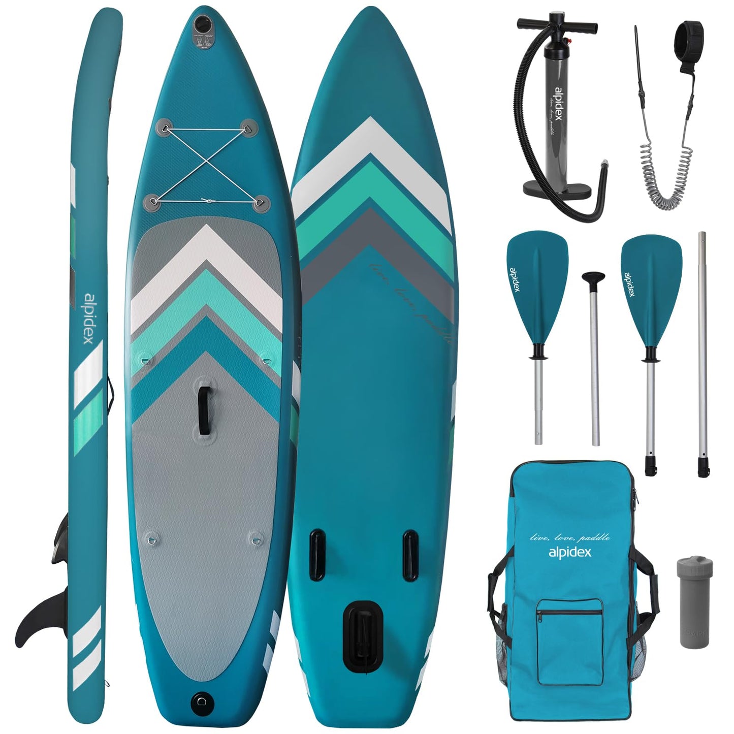 Stand Up Paddle Set SUP 305 x 76 x 15 cm Belastbar bis 150 kg