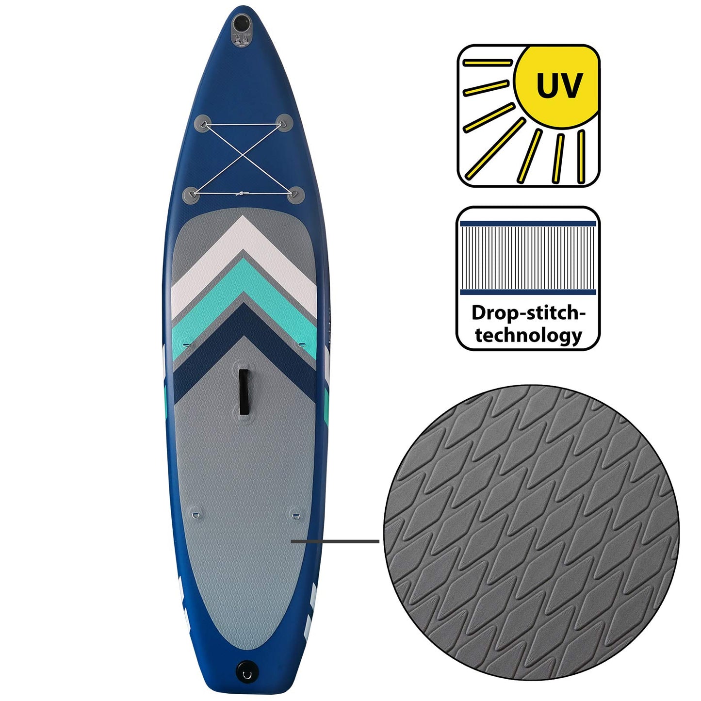 Stand Up Paddle Set SUP 305 x 76 x 15 cm Belastbar bis 150 kg