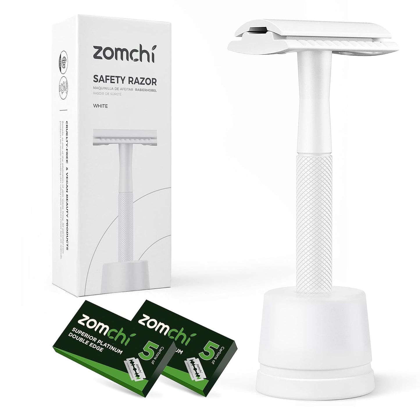 Rasierhobel Herren und Damen, Rasierhobel Metall, Zero Waste Safety Razor, Rasierhobel Geschlossener Kamm, Naßrasierer Herren und Damen, Bodyrasierer für Männer und Frauen, Metall Rasierer Plastikfrei