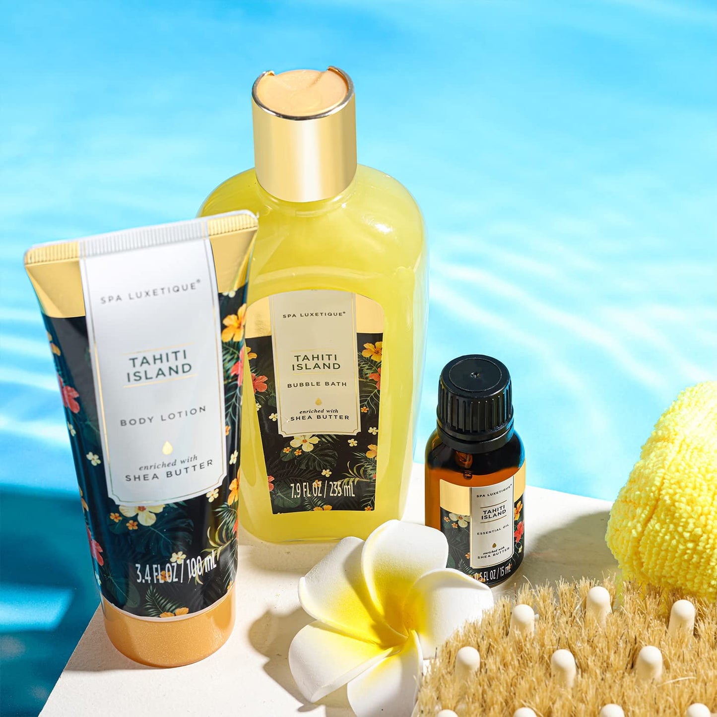 Geburtstagsgeschenke für Frauen-Spa Luxetique Spa-Geschenk-Set 8PC Jasmin Badeset mit ätherischem Öl, Pamper-Geschenk-Sets für Frauen, Mama Geschenke, Wellnes Geschenke für Frauen Muttertagsgeschenk