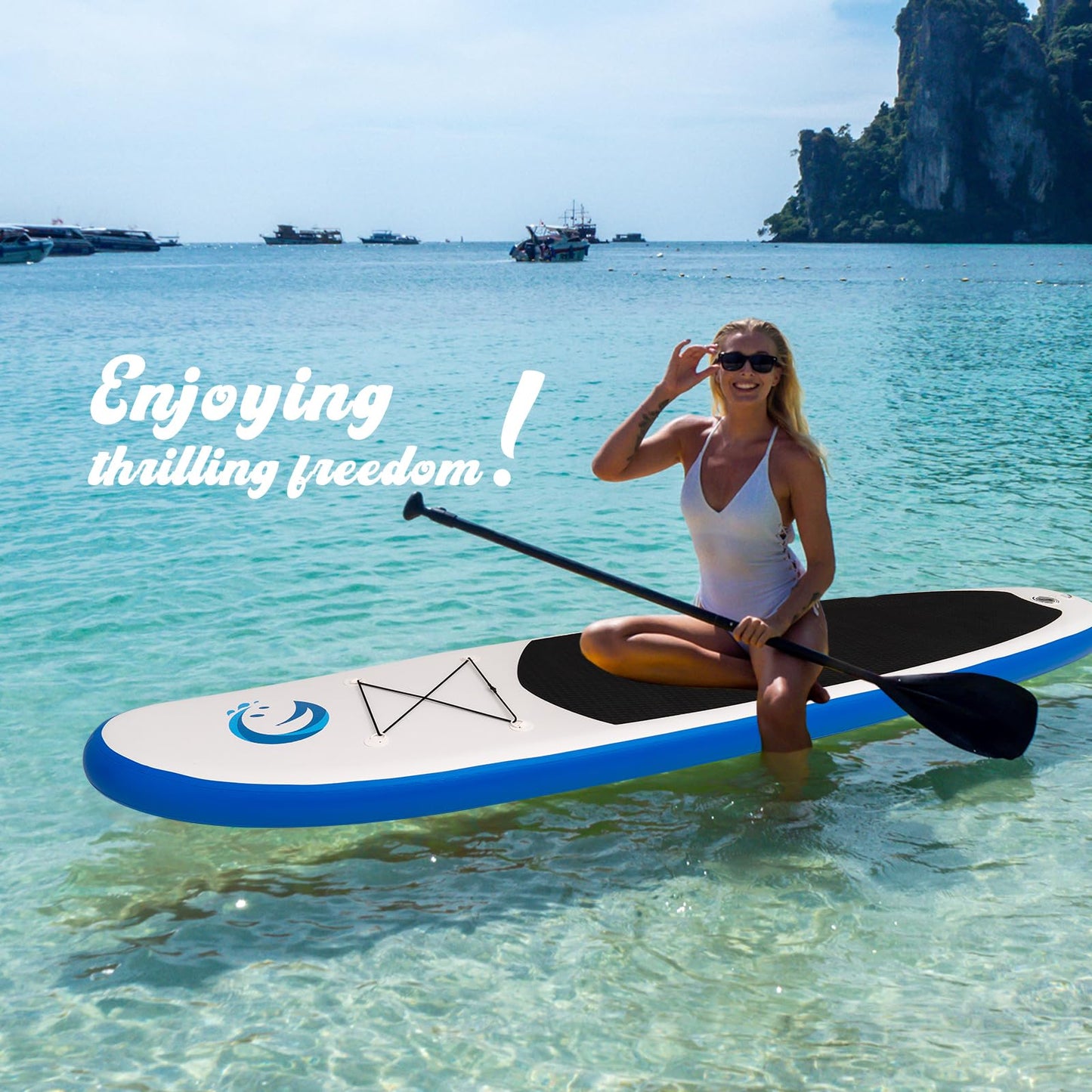 Stand Up Paddling Board Sup Paddle Board Mit Verstellbarem Paddel