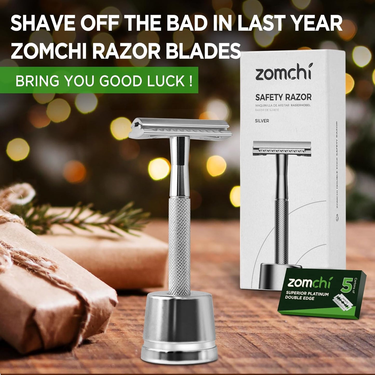 Rasierhobel Herren und Damen, Rasierhobel Metall, Zero Waste Safety Razor, Rasierhobel Geschlossener Kamm, Naßrasierer Herren und Damen, Bodyrasierer für Männer und Frauen, Metall Rasierer Plastikfrei
