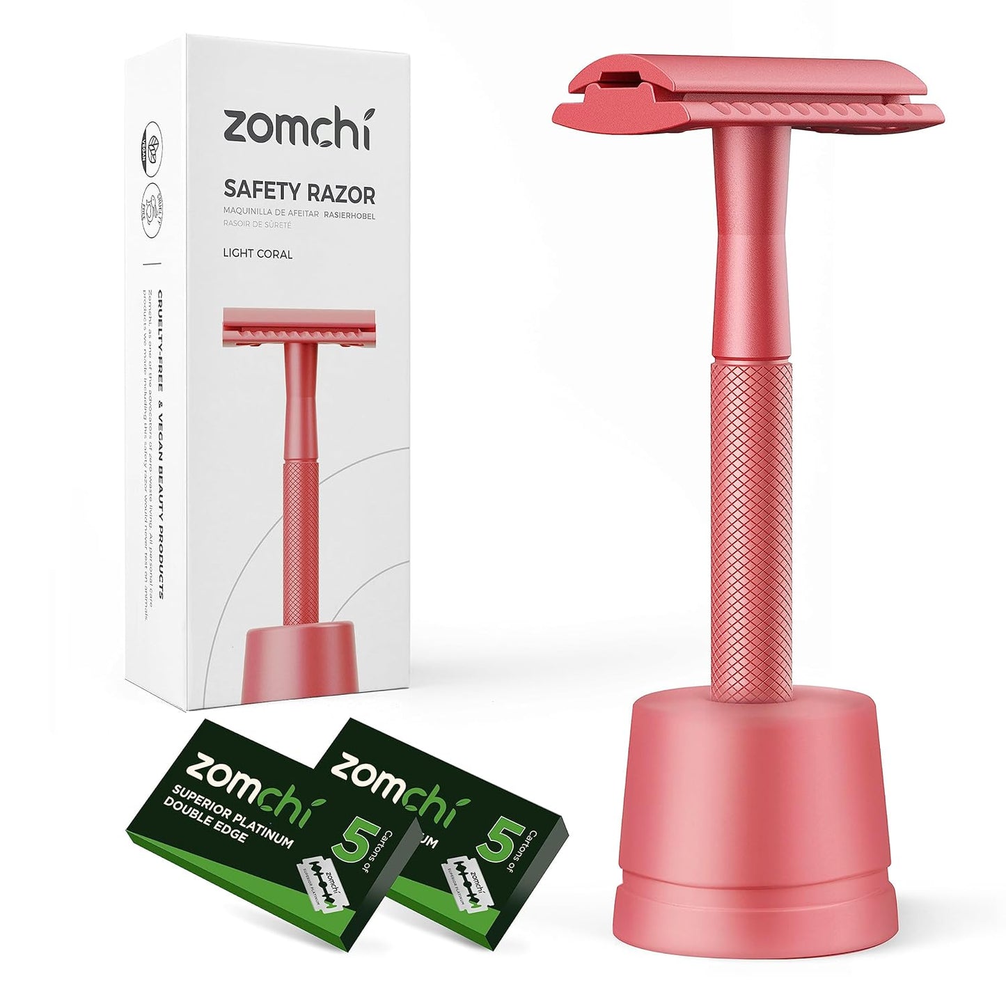 Rasierhobel Herren und Damen, Rasierhobel Metall, Zero Waste Safety Razor, Rasierhobel Geschlossener Kamm, Naßrasierer Herren und Damen, Bodyrasierer für Männer und Frauen, Metall Rasierer Plastikfrei