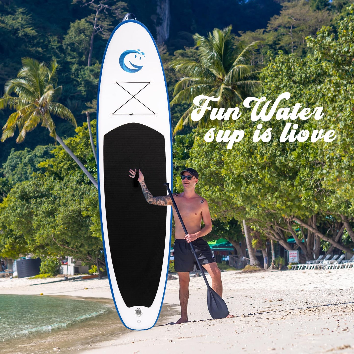 Stand Up Paddling Board Sup Paddle Board Mit Verstellbarem Paddel
