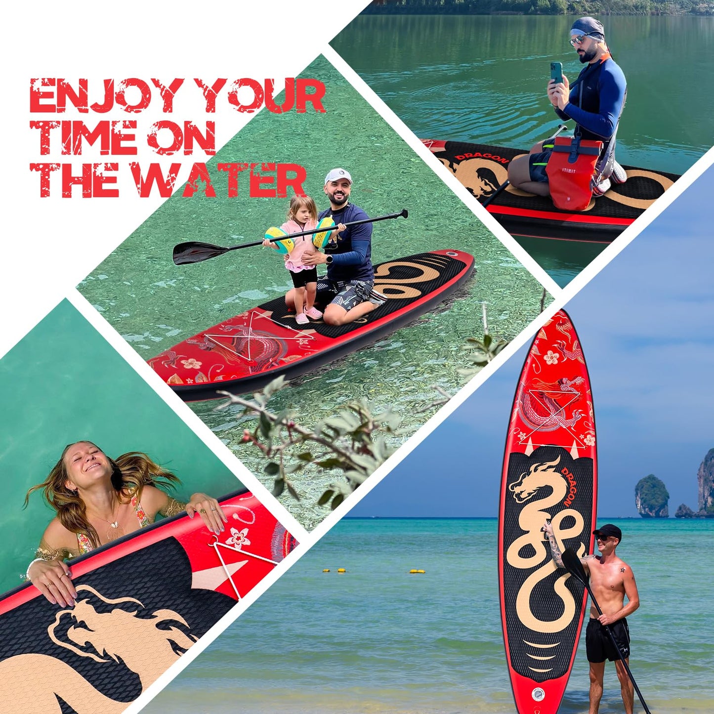 Stand Up Paddle Boards Multifunktionale Paddleboard Mit Handpumpe