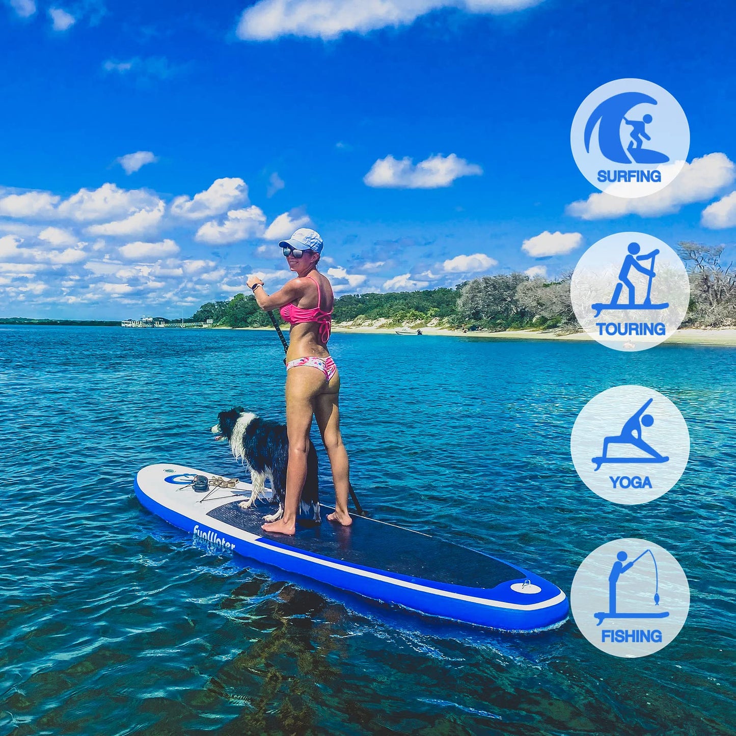 Stand Up Paddling Board Sup Paddle Board Mit Verstellbarem Paddel