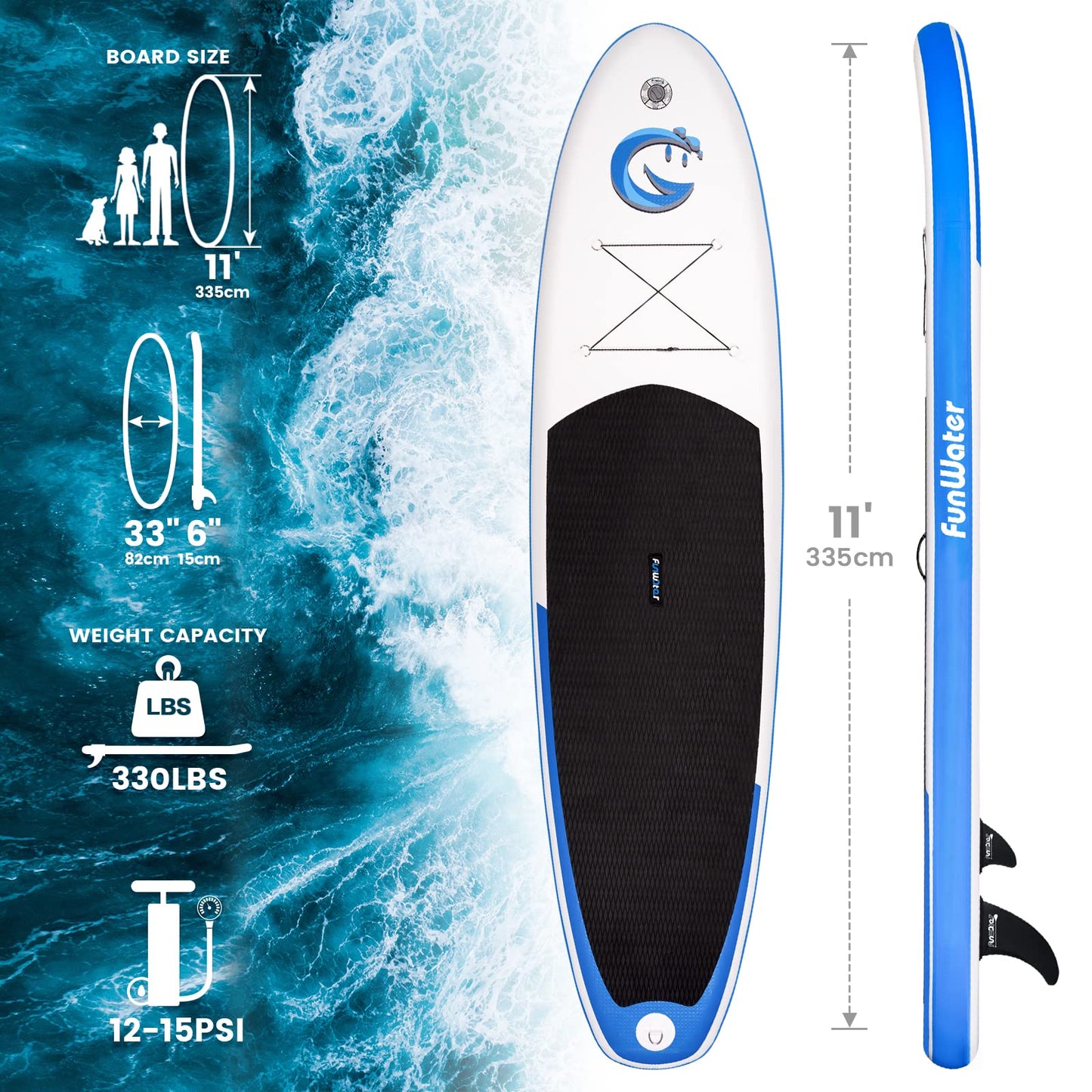Stand Up Paddling Board Sup Paddle Board Mit Verstellbarem Paddel