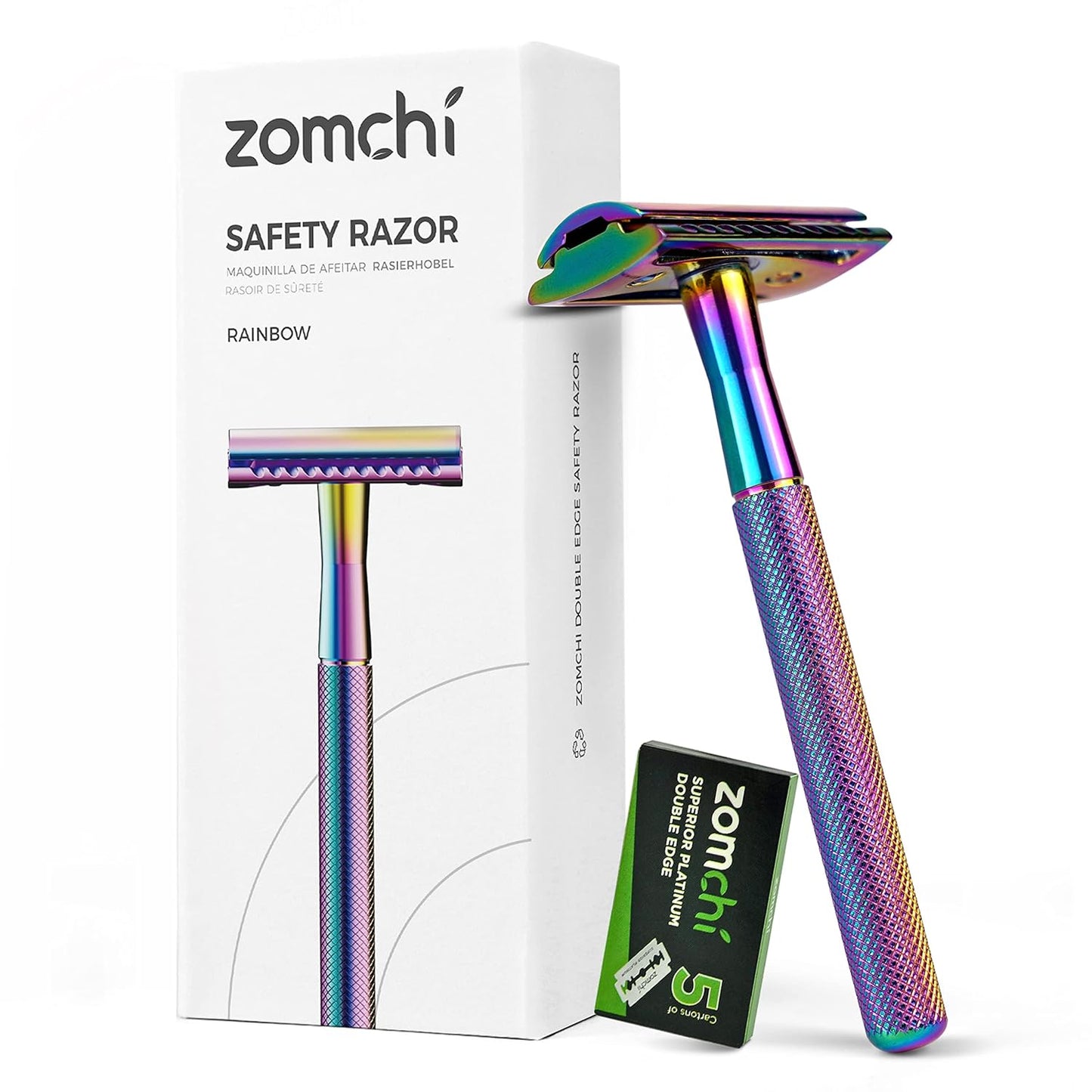 Rasierhobel Herren und Damen, Rasierhobel Metall, Zero Waste Safety Razor, Rasierhobel Geschlossener Kamm, Naßrasierer Herren und Damen, Bodyrasierer für Männer und Frauen, Metall Rasierer Plastikfrei