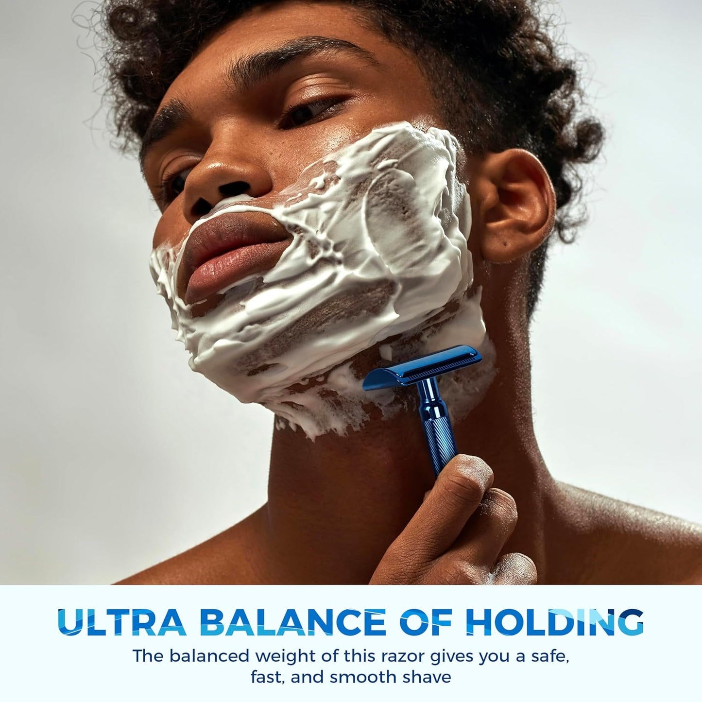 Rasierhobel Herren und Damen, Rasierhobel Metall, Zero Waste Safety Razor, Rasierhobel Geschlossener Kamm, Naßrasierer Herren und Damen, Bodyrasierer für Männer und Frauen, Metall Rasierer Plastikfrei