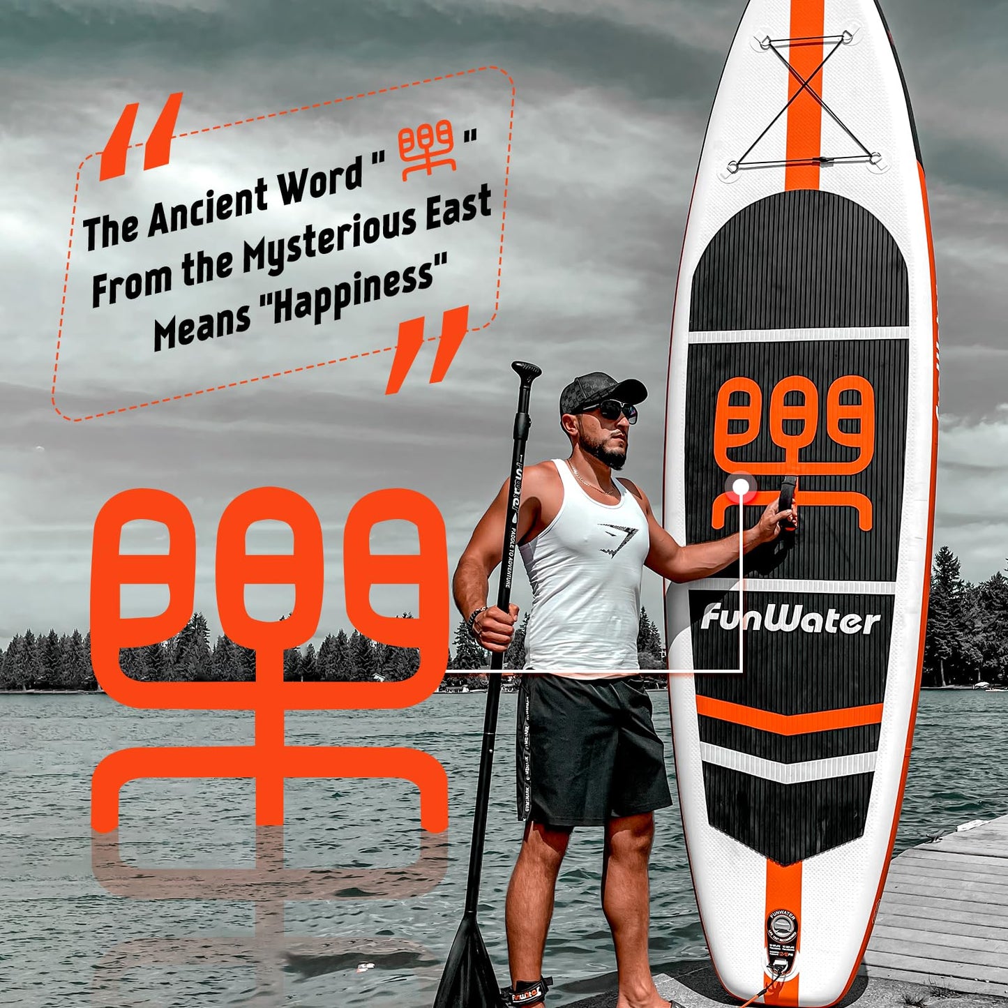 Stand Up Paddling Board Sup Paddle Board Mit Verstellbarem Paddel