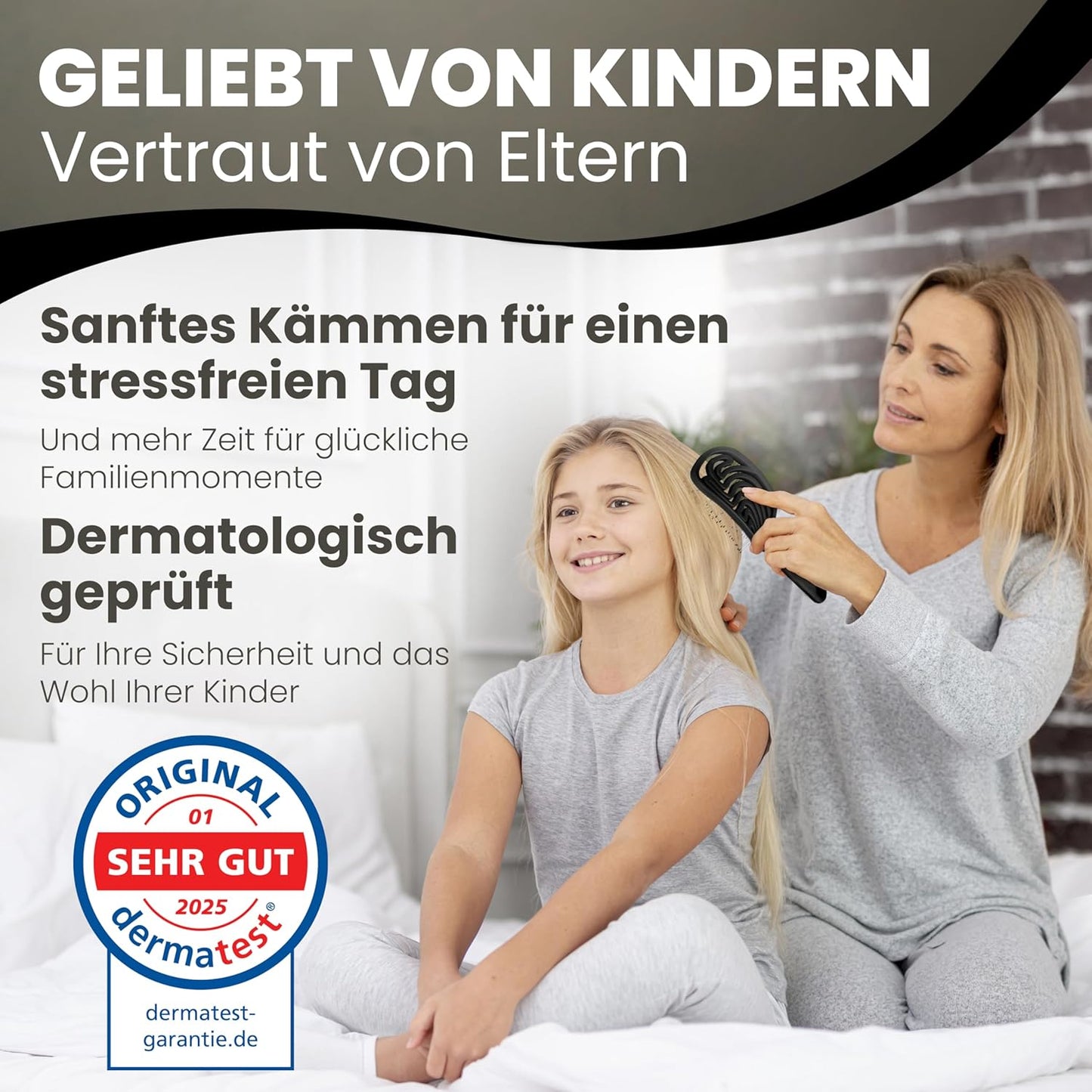 Haarbürste ohne Ziepen – NEUHEIT 2025 – Entwirrbürste & Detangler Bürste für Damen, Herren & Kinder, für Locken, nasse, feine & lange Haare, Hair Brush - Rot