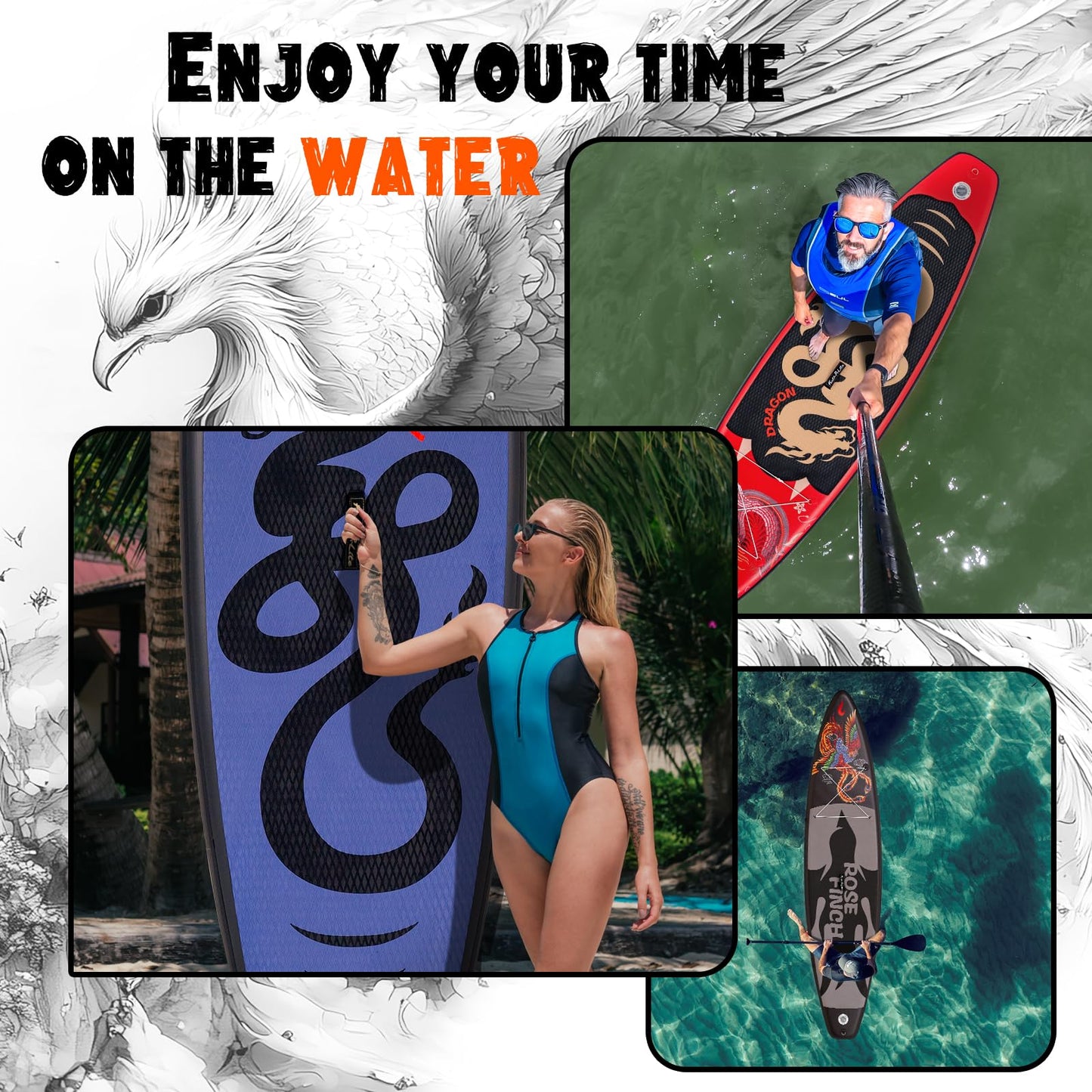 Stand Up Paddle Boards Multifunktionale Paddleboard Mit Handpumpe