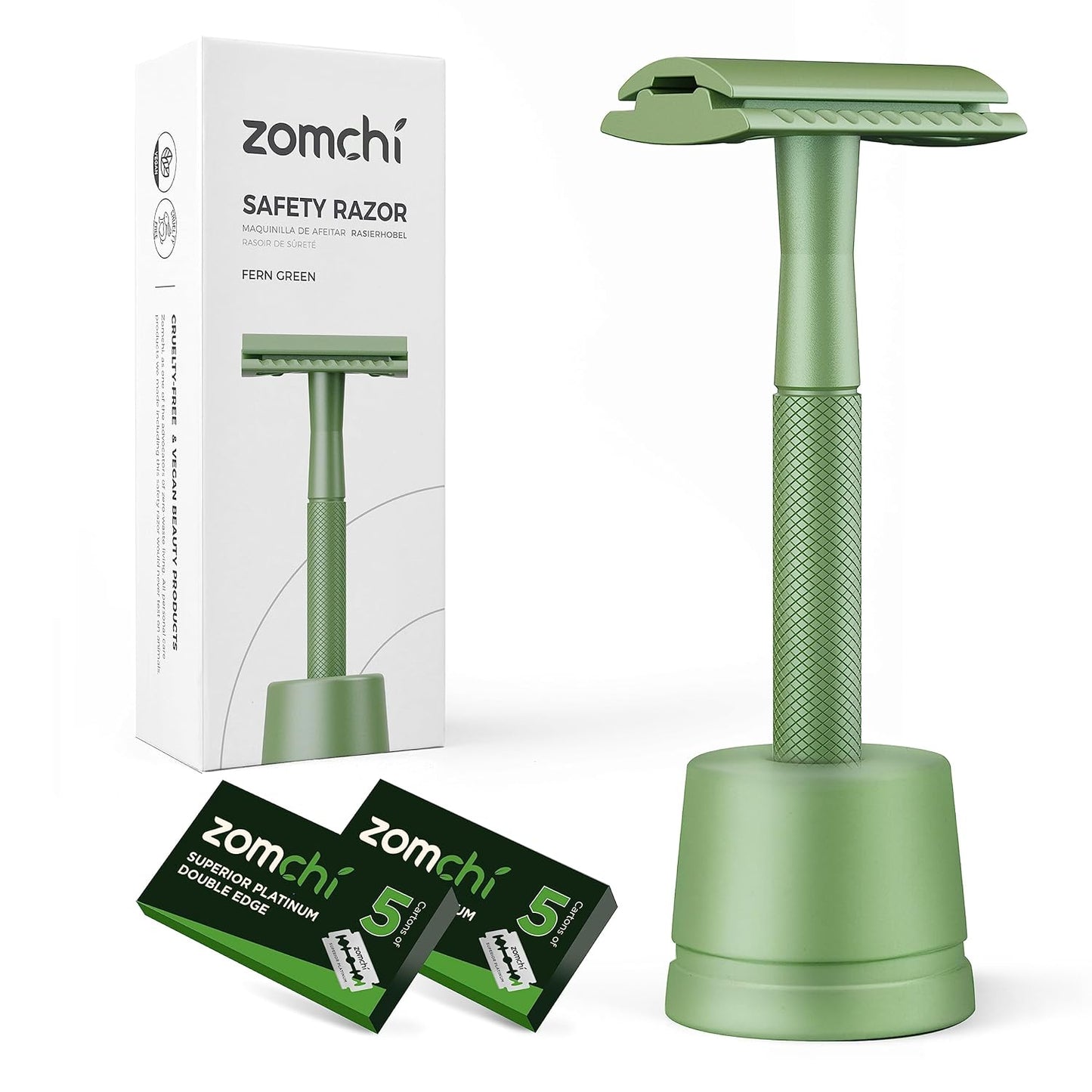 Rasierhobel Herren und Damen, Rasierhobel Metall, Zero Waste Safety Razor, Rasierhobel Geschlossener Kamm, Naßrasierer Herren und Damen, Bodyrasierer für Männer und Frauen, Metall Rasierer Plastikfrei