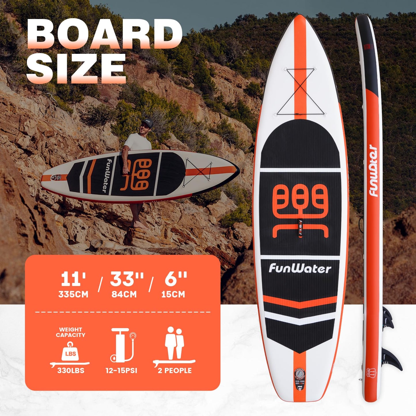Stand Up Paddling Board Sup Paddle Board Mit Verstellbarem Paddel