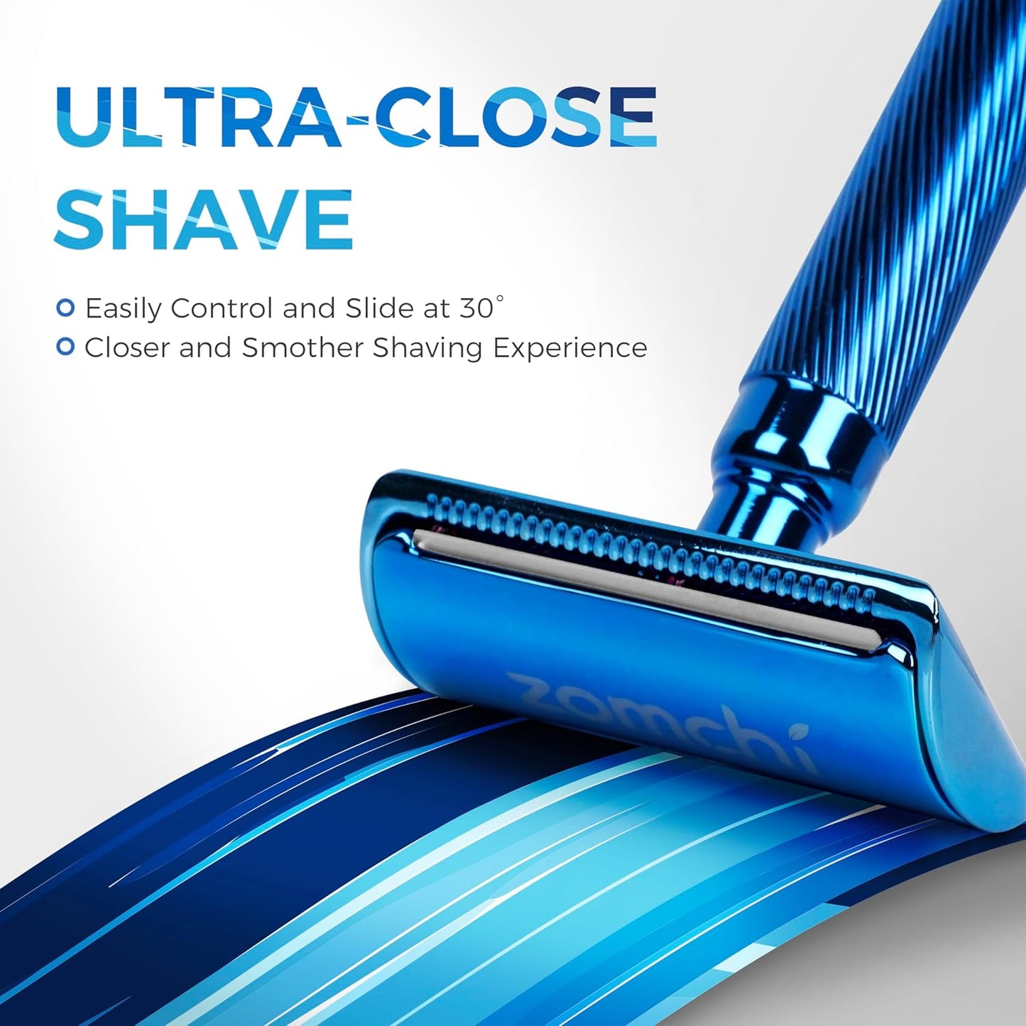 Rasierhobel Herren und Damen, Rasierhobel Metall, Zero Waste Safety Razor, Rasierhobel Geschlossener Kamm, Naßrasierer Herren und Damen, Bodyrasierer für Männer und Frauen, Metall Rasierer Plastikfrei