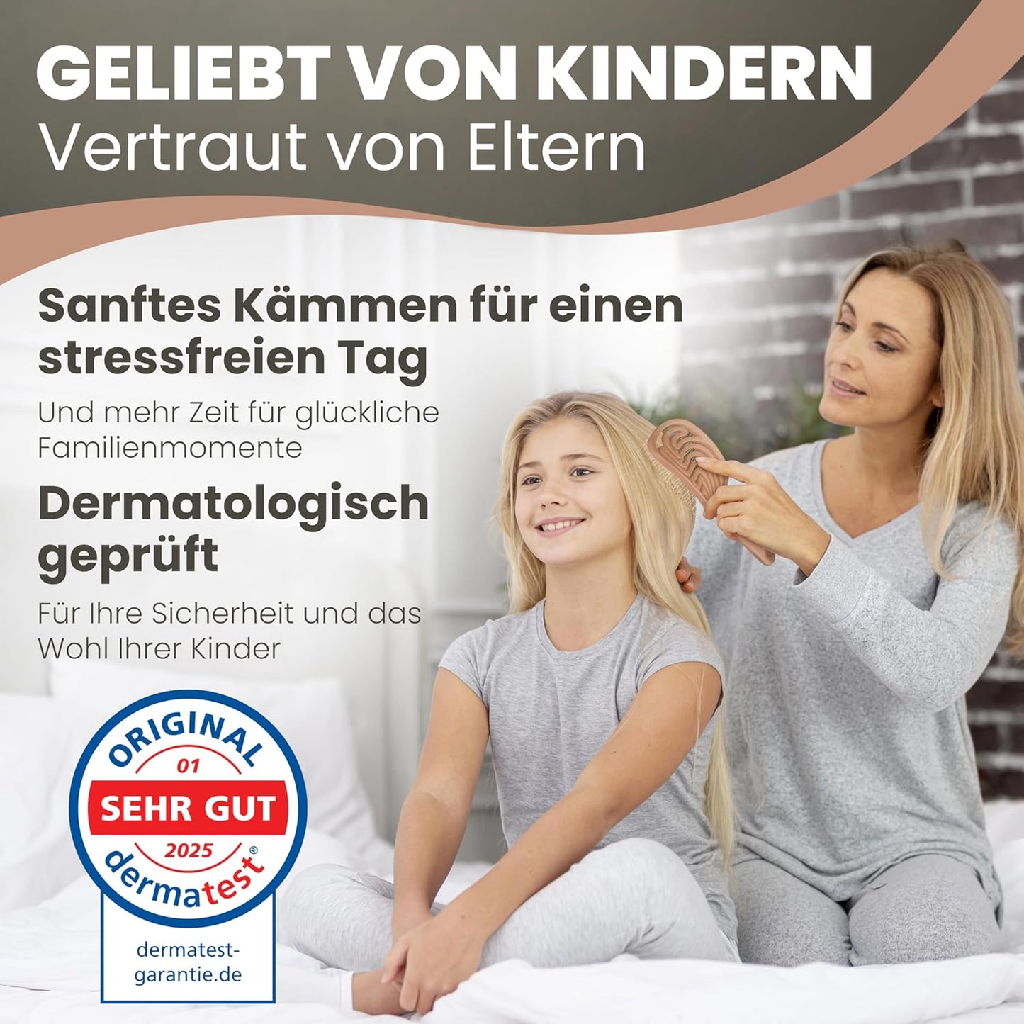 Haarbürste ohne Ziepen – NEUHEIT 2025 – Entwirrbürste & Detangler Bürste für Damen, Herren & Kinder, für Locken, nasse, feine & lange Haare, Hair Brush - Rot