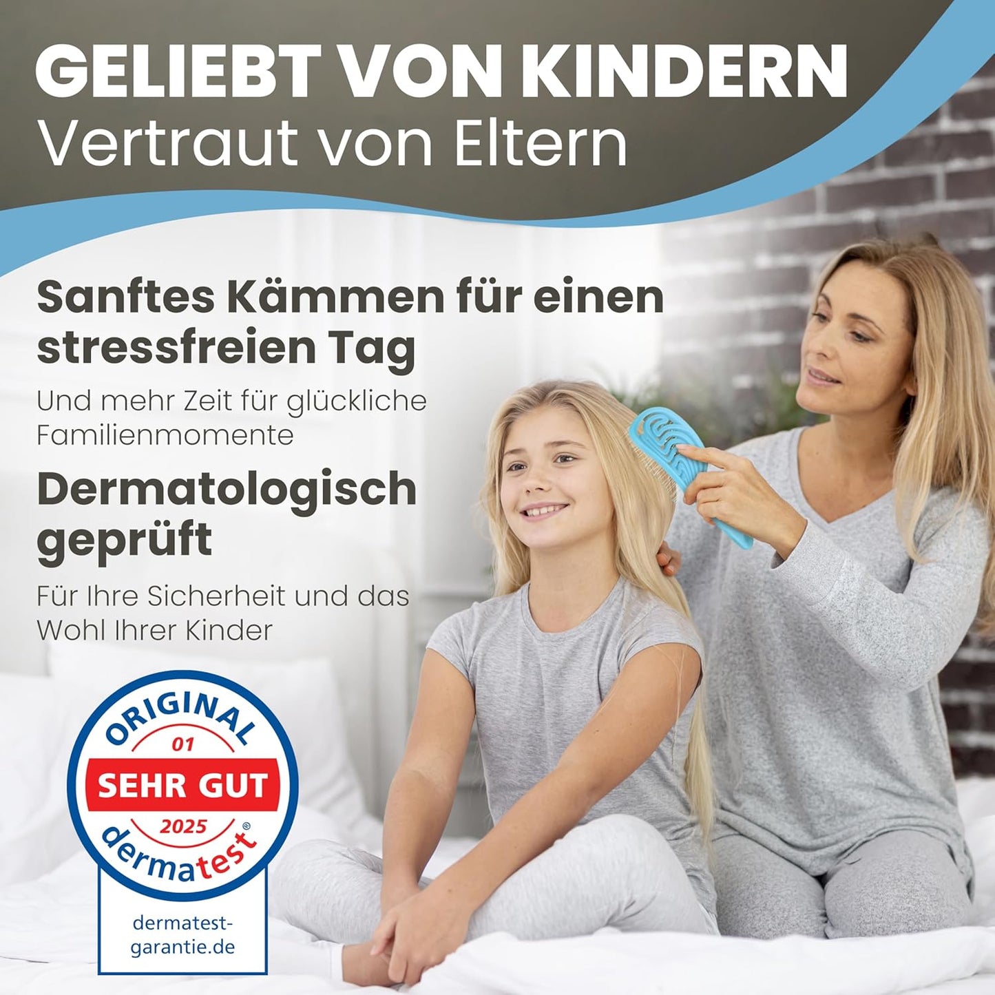 Haarbürste ohne Ziepen – NEUHEIT 2025 – Entwirrbürste & Detangler Bürste für Damen, Herren & Kinder, für Locken, nasse, feine & lange Haare, Hair Brush - Rot