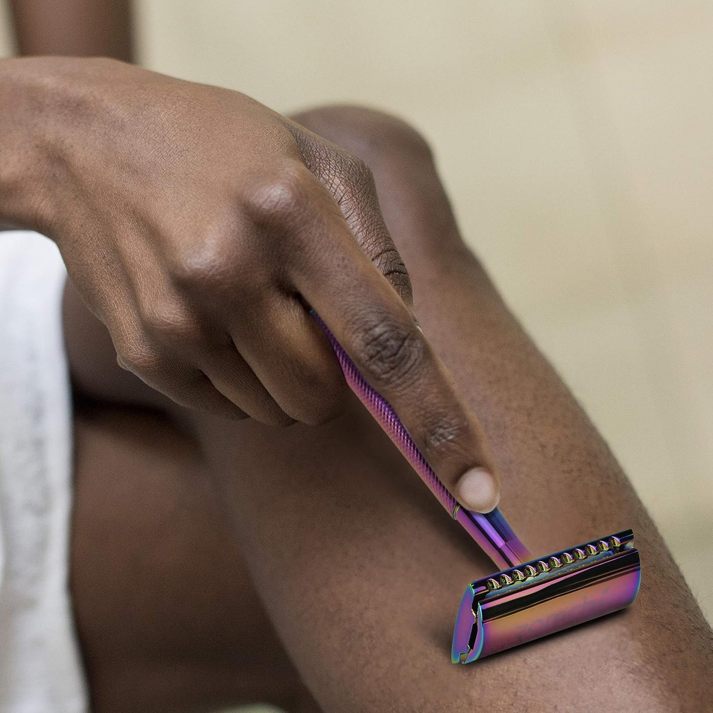 Rasierhobel Herren und Damen, Rasierhobel Metall, Zero Waste Safety Razor, Rasierhobel Geschlossener Kamm, Naßrasierer Herren und Damen, Bodyrasierer für Männer und Frauen, Metall Rasierer Plastikfrei