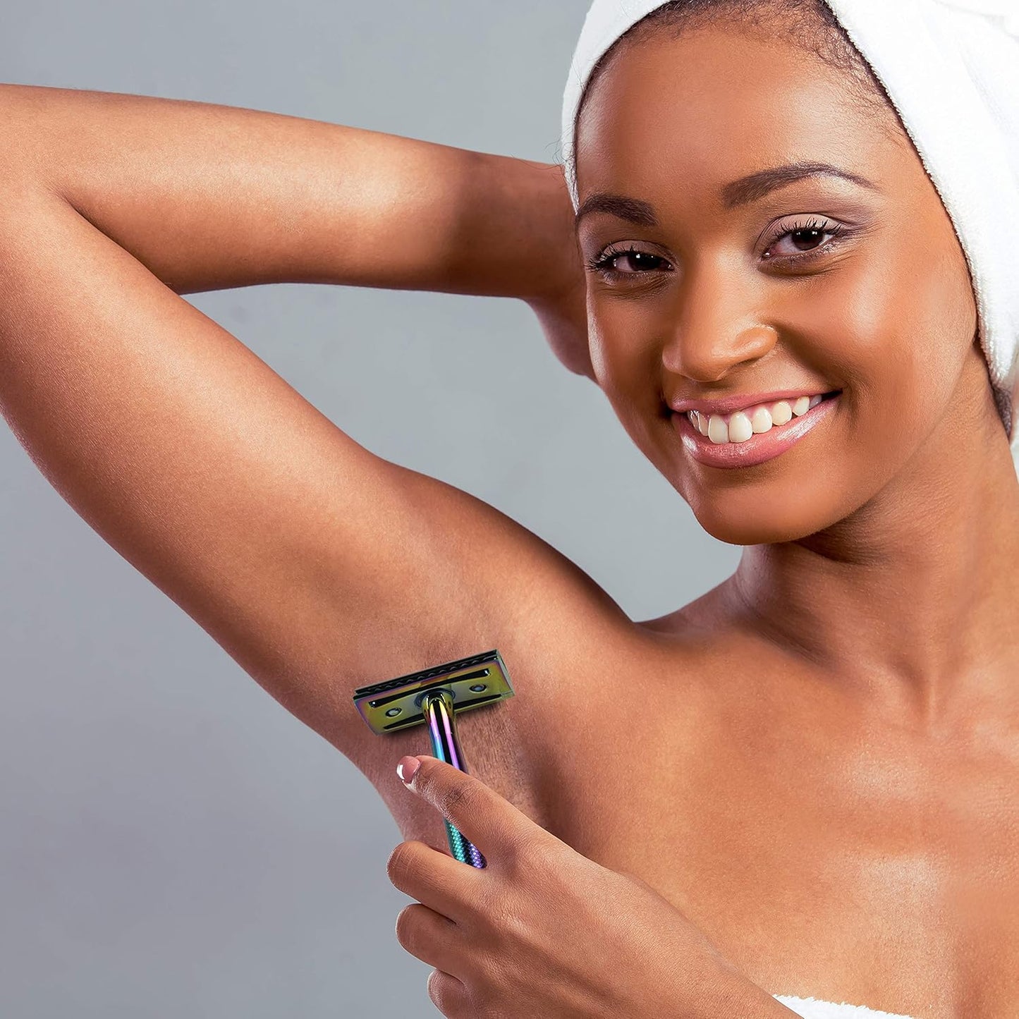 Rasierhobel Herren und Damen, Rasierhobel Metall, Zero Waste Safety Razor, Rasierhobel Geschlossener Kamm, Naßrasierer Herren und Damen, Bodyrasierer für Männer und Frauen, Metall Rasierer Plastikfrei