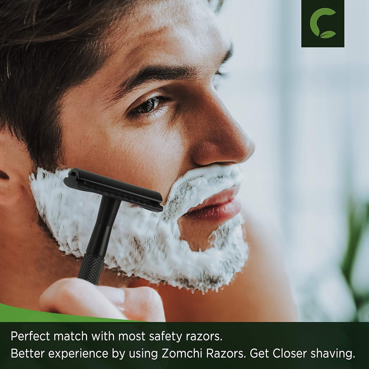 Rasierhobel Herren und Damen, Rasierhobel Metall, Zero Waste Safety Razor, Rasierhobel Geschlossener Kamm, Naßrasierer Herren und Damen, Bodyrasierer für Männer und Frauen, Metall Rasierer Plastikfrei