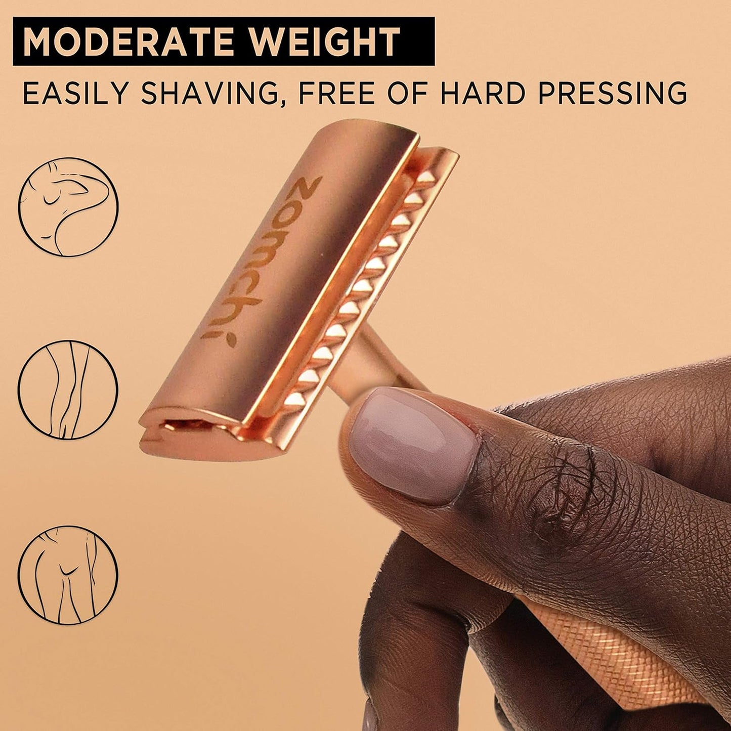 Rasierhobel Herren und Damen, Rasierhobel Metall, Zero Waste Safety Razor, Rasierhobel Geschlossener Kamm, Naßrasierer Herren und Damen, Bodyrasierer für Männer und Frauen, Metall Rasierer Plastikfrei