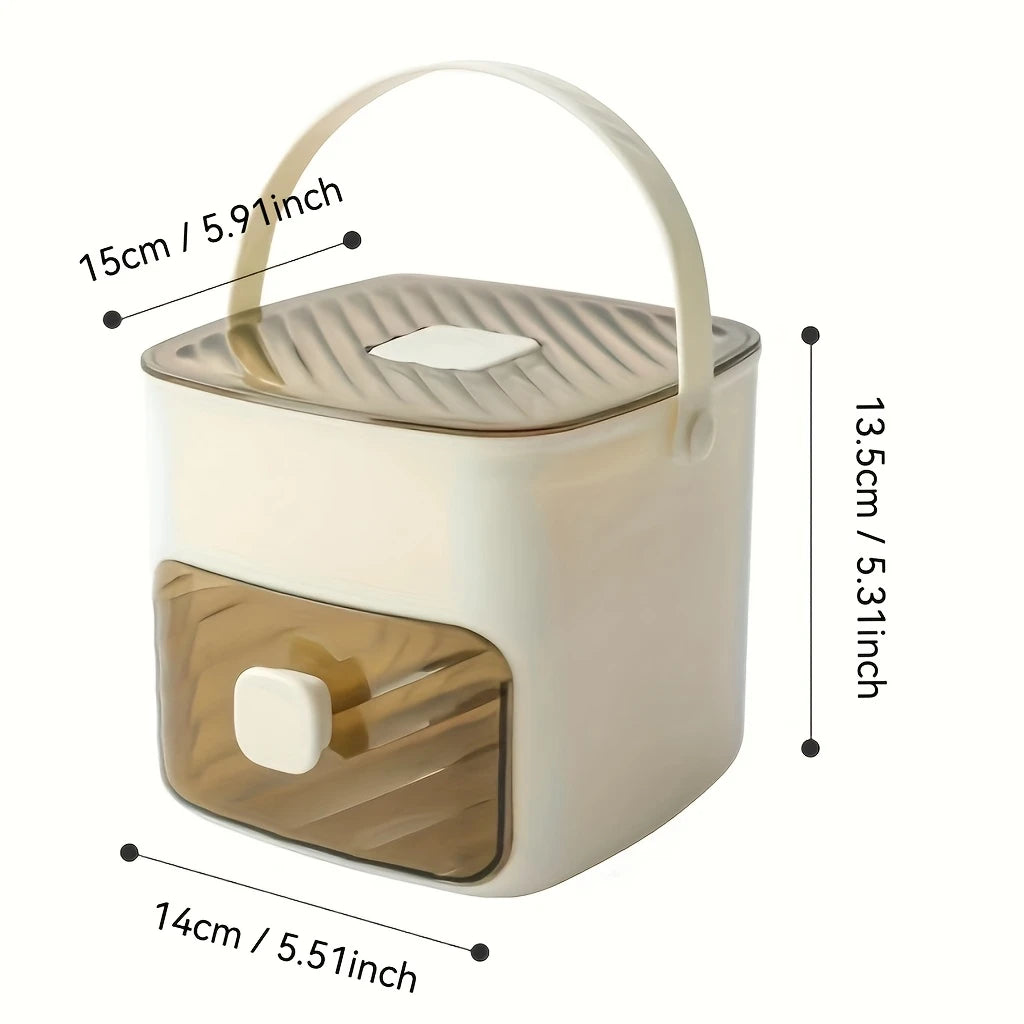 48-Würfel Eiswürfelbereiter mit Easy-Press-Deckel
