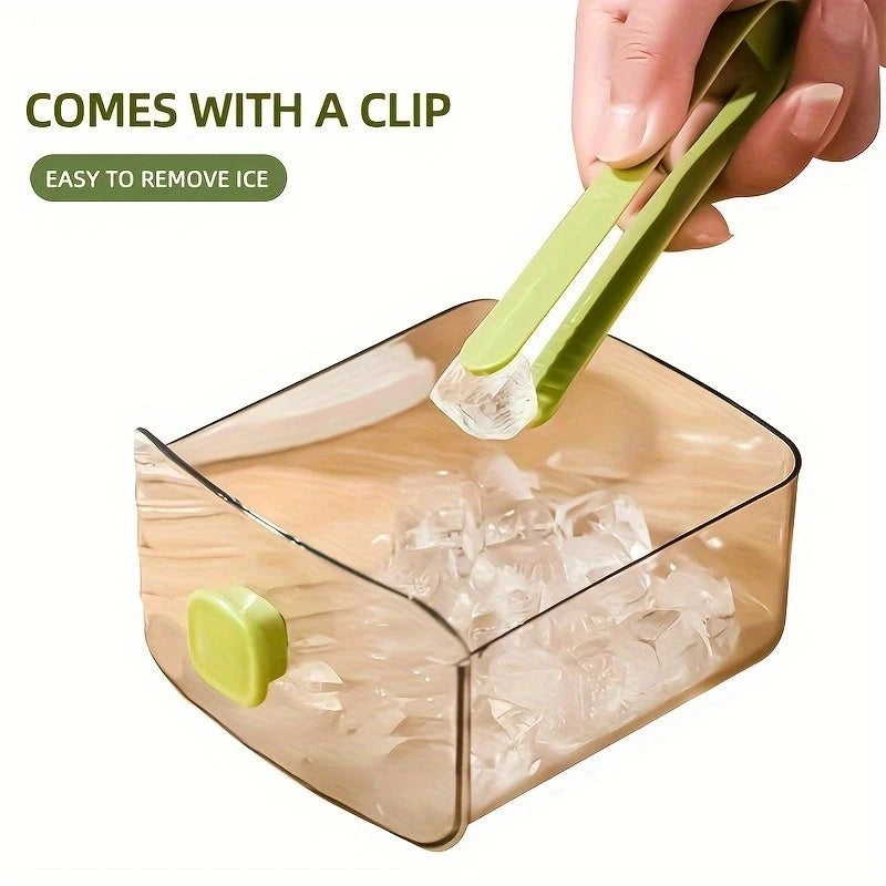 48-Würfel Eiswürfelbereiter mit Easy-Press-Deckel