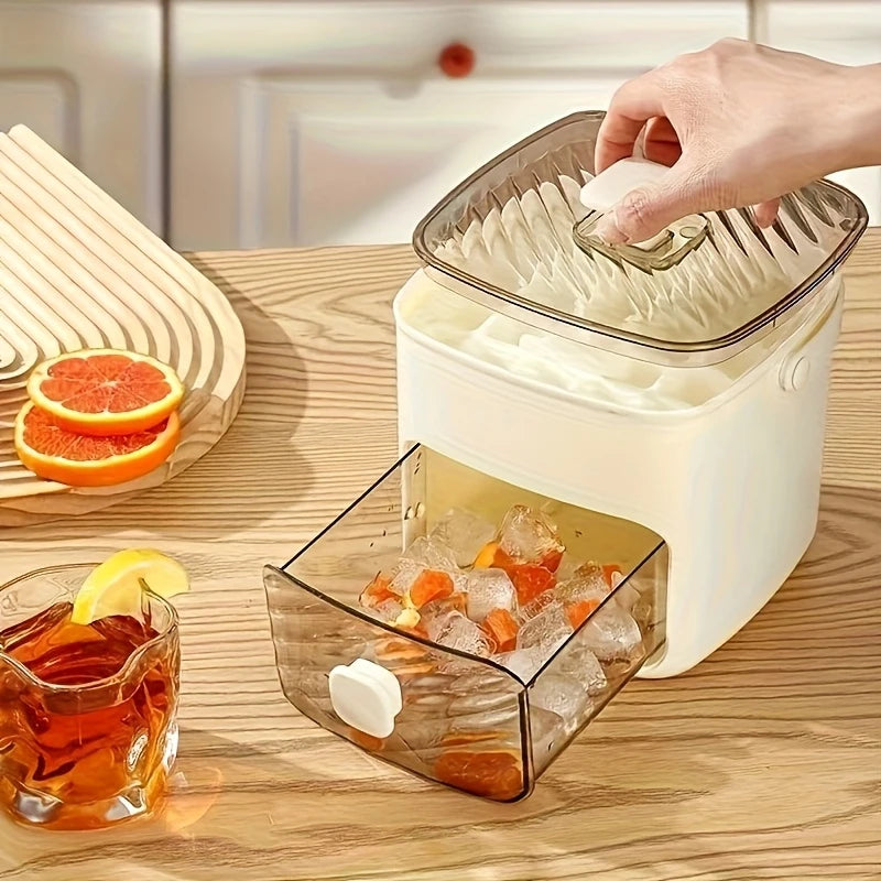 48-Würfel Eiswürfelbereiter mit Easy-Press-Deckel