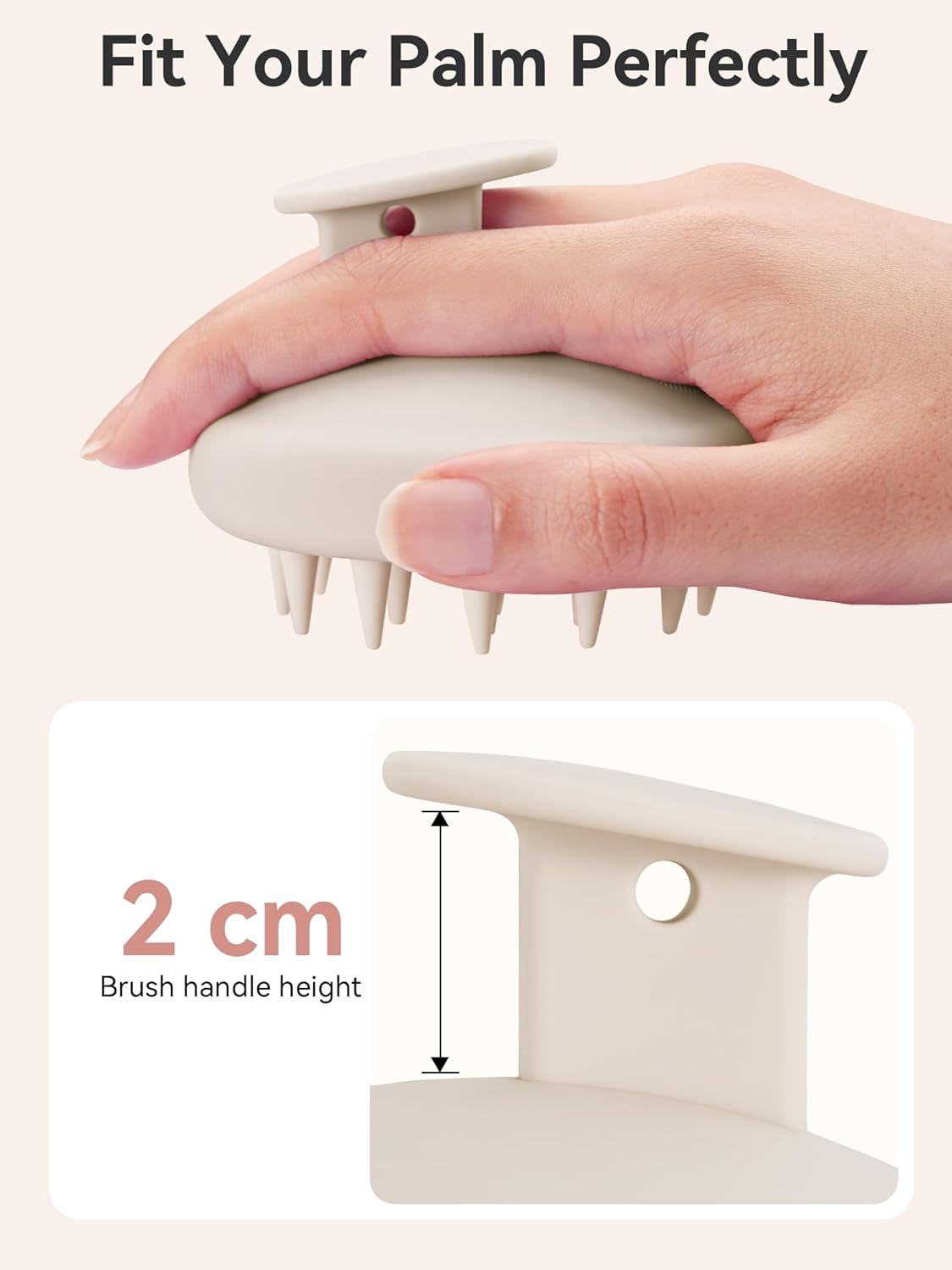 Kopfhaut Massagebürste, Kopfmassage Bürste mit weichen Silikonborstn, Haarmassagebürsten für die Haarpflege Entspannen Sie die Kopfhaut, Haarmassage für Männer, Frauen, Kinder, Himmelblau