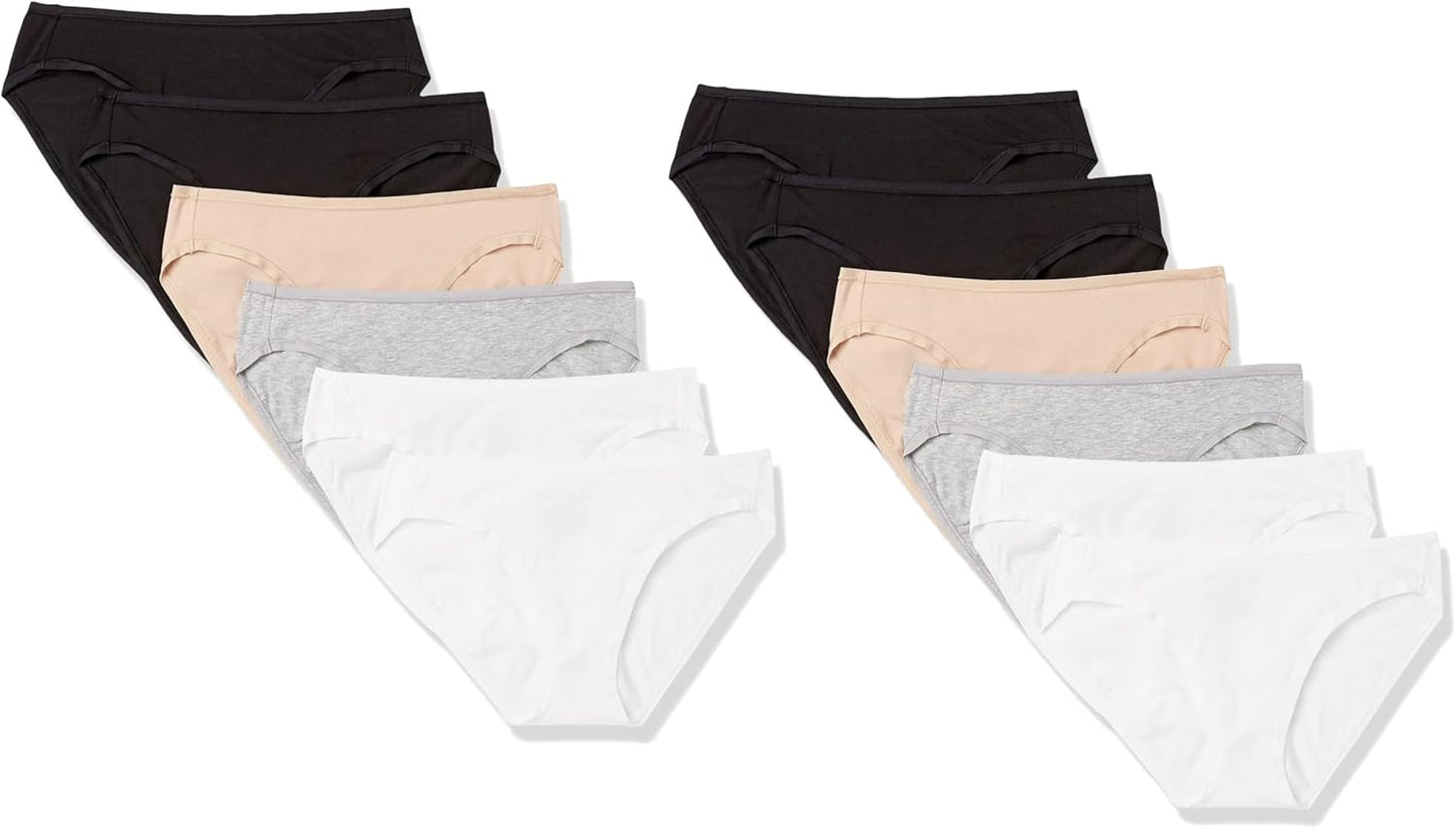 Amazon Essentials Damen Bikinihose aus Baumwolle (in Übergröße erhältlich)
