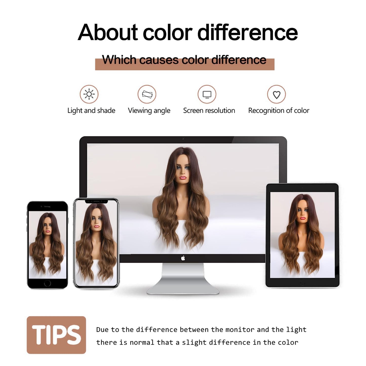 Lange Lockige Ombre Braun zu Blond Perücken für Frauen Synthetisches Haar Hitzebeständig Ombre Perücke für Tägliche Party Cosplay Verwendung