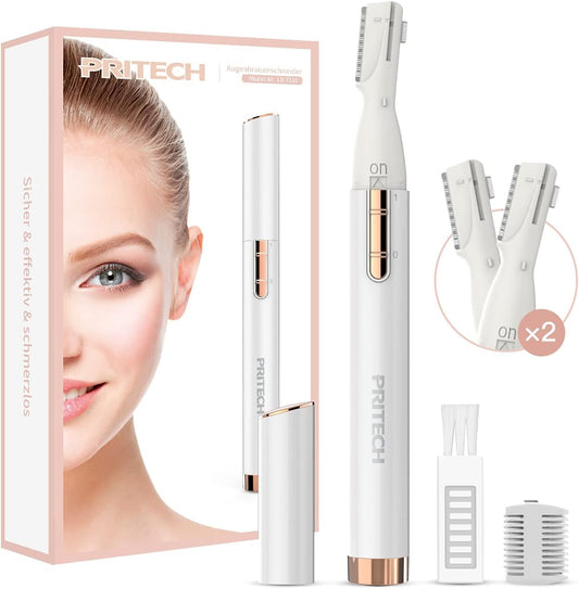 Elektrorasierer Damen Augenbrauen Rasier Trimmer Tragbarer Mini-Augenbrauen-Gesichtsrasierer-Trimmer für Frauen Augenbrauen/ Gesicht/ Körper/ Gesichtsbehandlung, Präzisionsrasur,keine Schnittgefahr