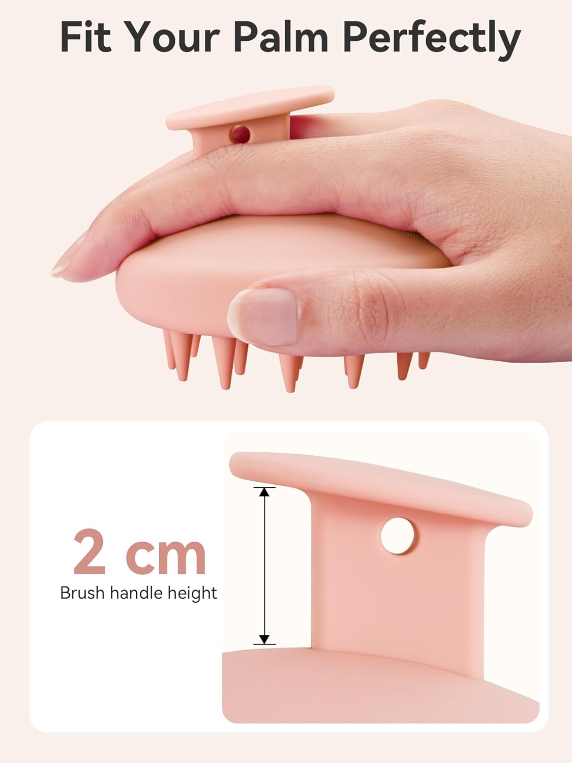 Kopfhaut Massagebürste, Kopfmassage Bürste mit weichen Silikonborstn, Haarmassagebürsten für die Haarpflege Entspannen Sie die Kopfhaut, Haarmassage für Männer, Frauen, Kinder, Himmelblau