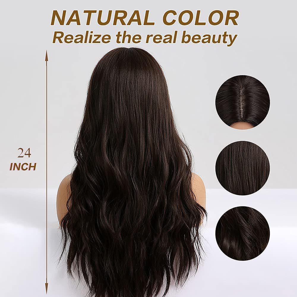 Lange Lockige Ombre Braun zu Blond Perücken für Frauen Synthetisches Haar Hitzebeständig Ombre Perücke für Tägliche Party Cosplay Verwendung